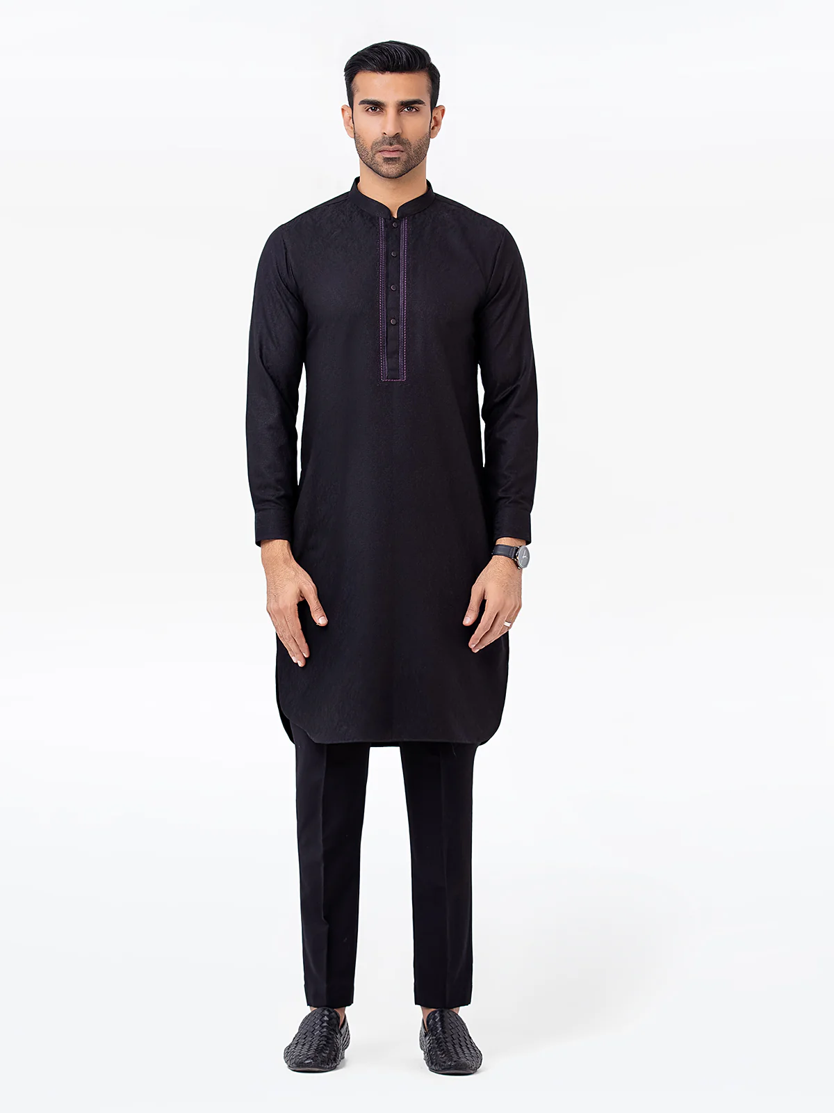Embroidered Blended Kurta Pajama - EMTSC23-104