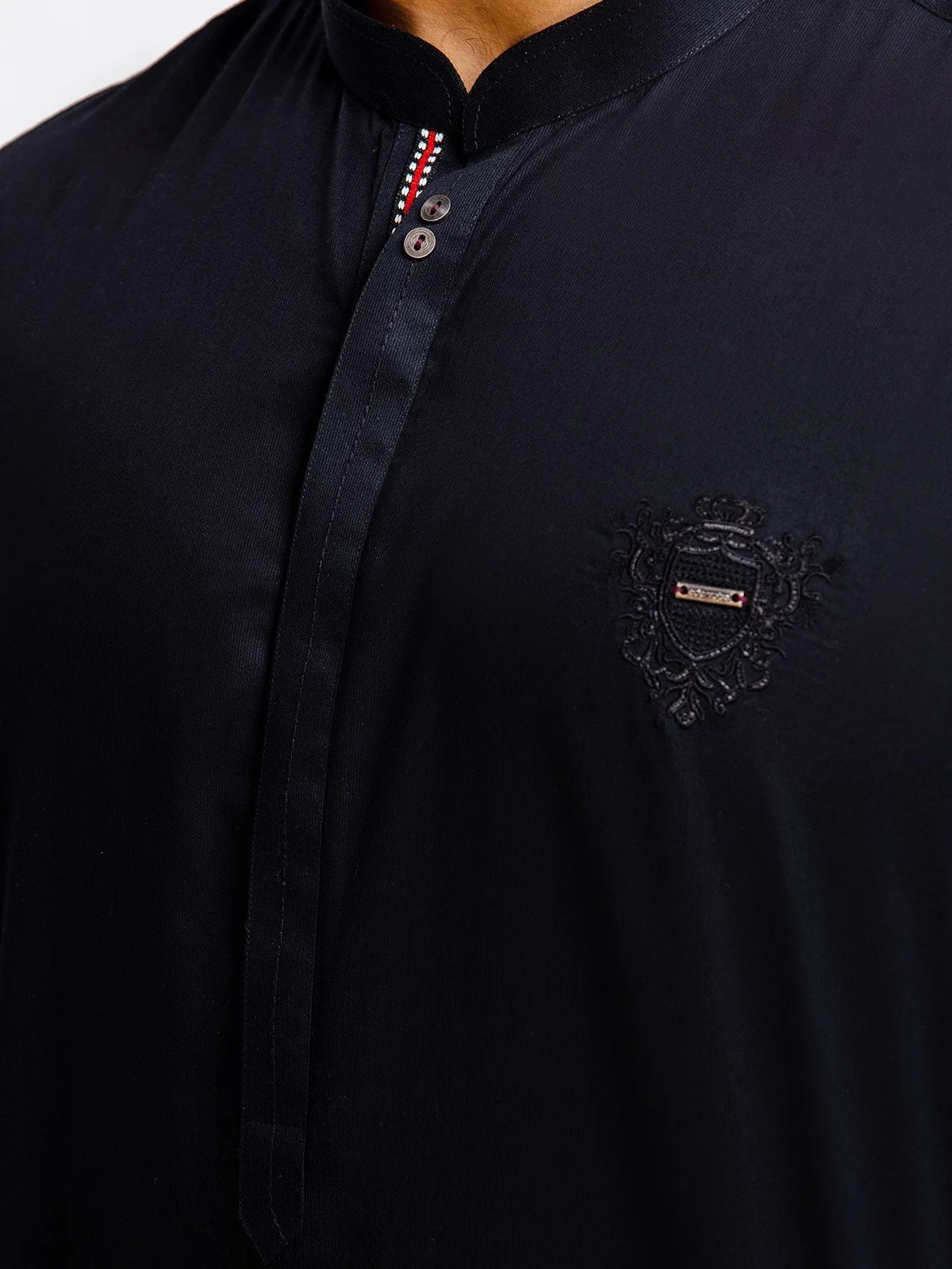 Embroidered Blended Kurta Pajama - EMTSW23-99371 - Image 4