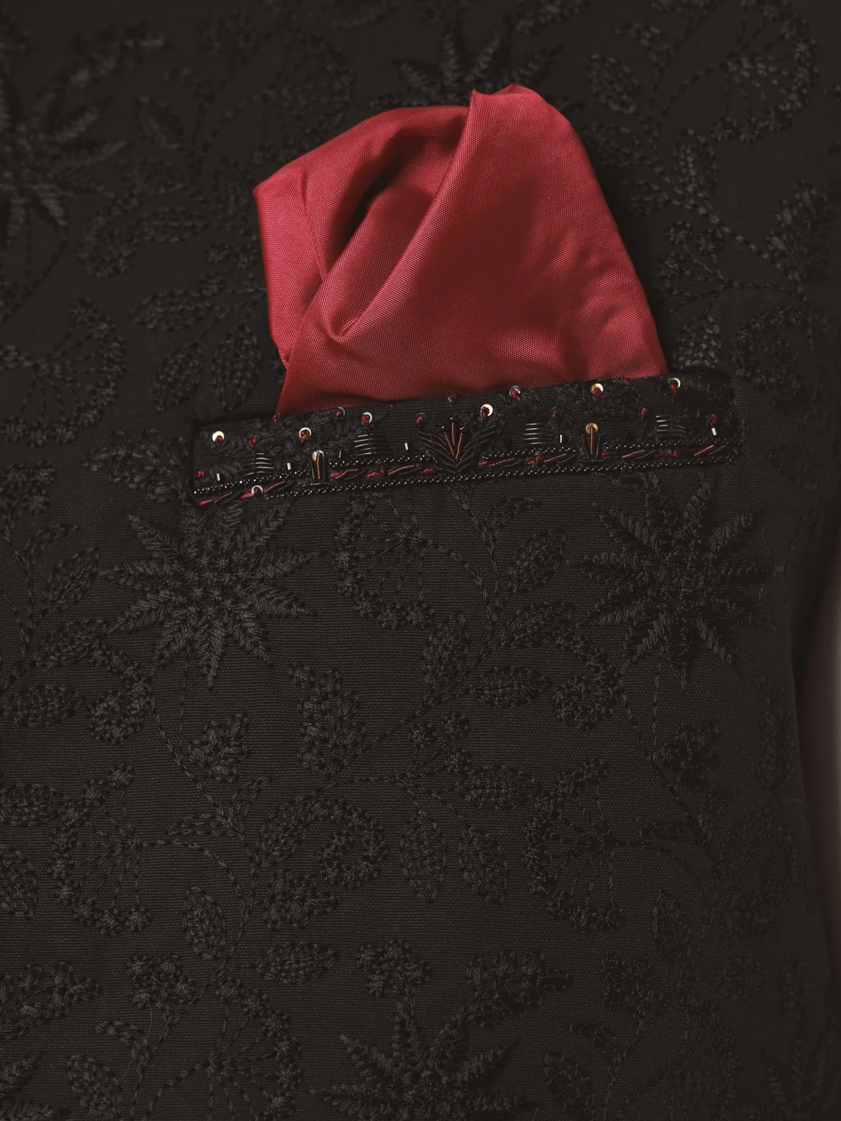 Embroidered Cotton Waistcoat - EMTWCC21-089 - Image 3