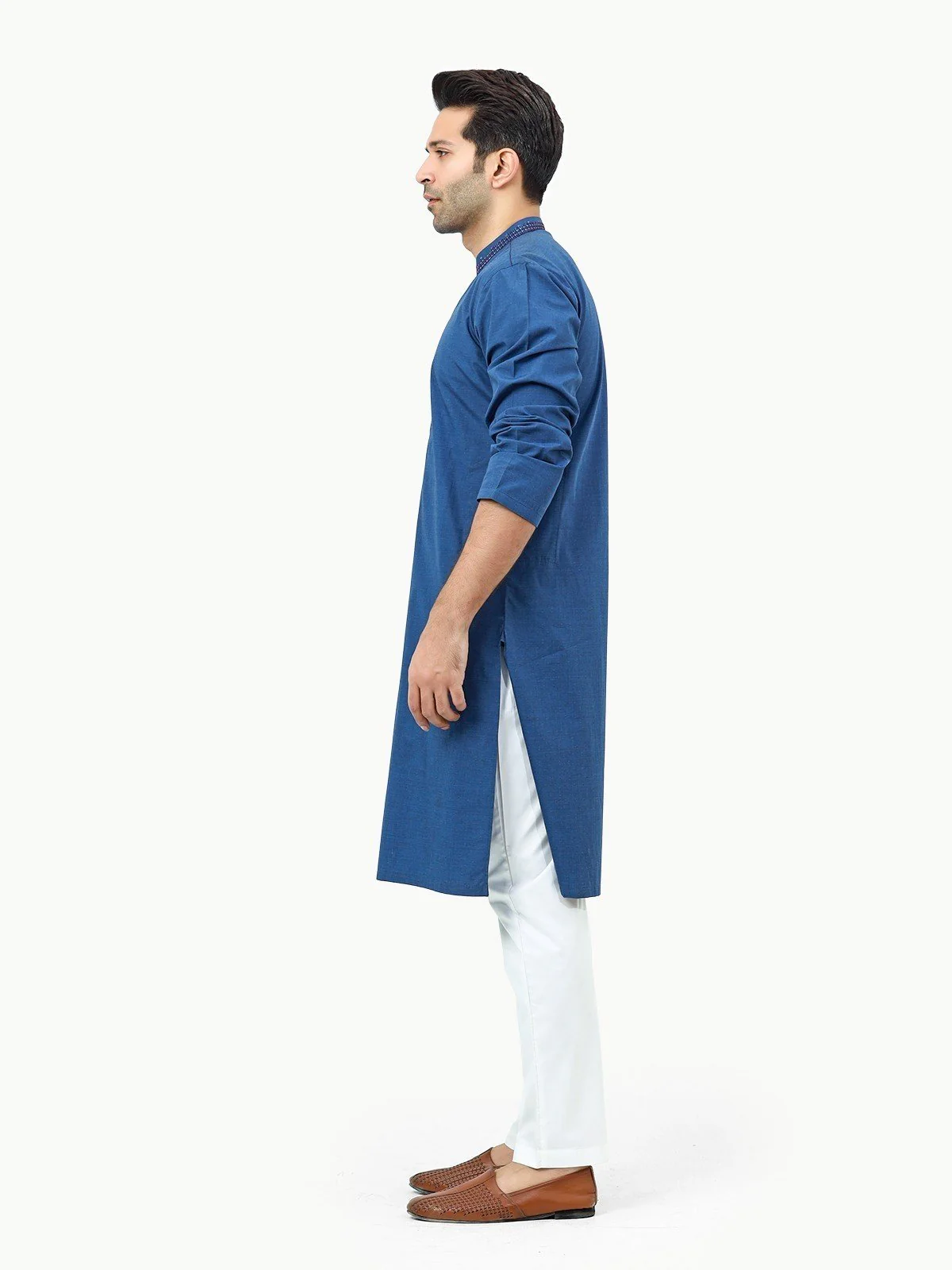 Embroidered Cotton Kurta - EMTK22-99275 - Image 3