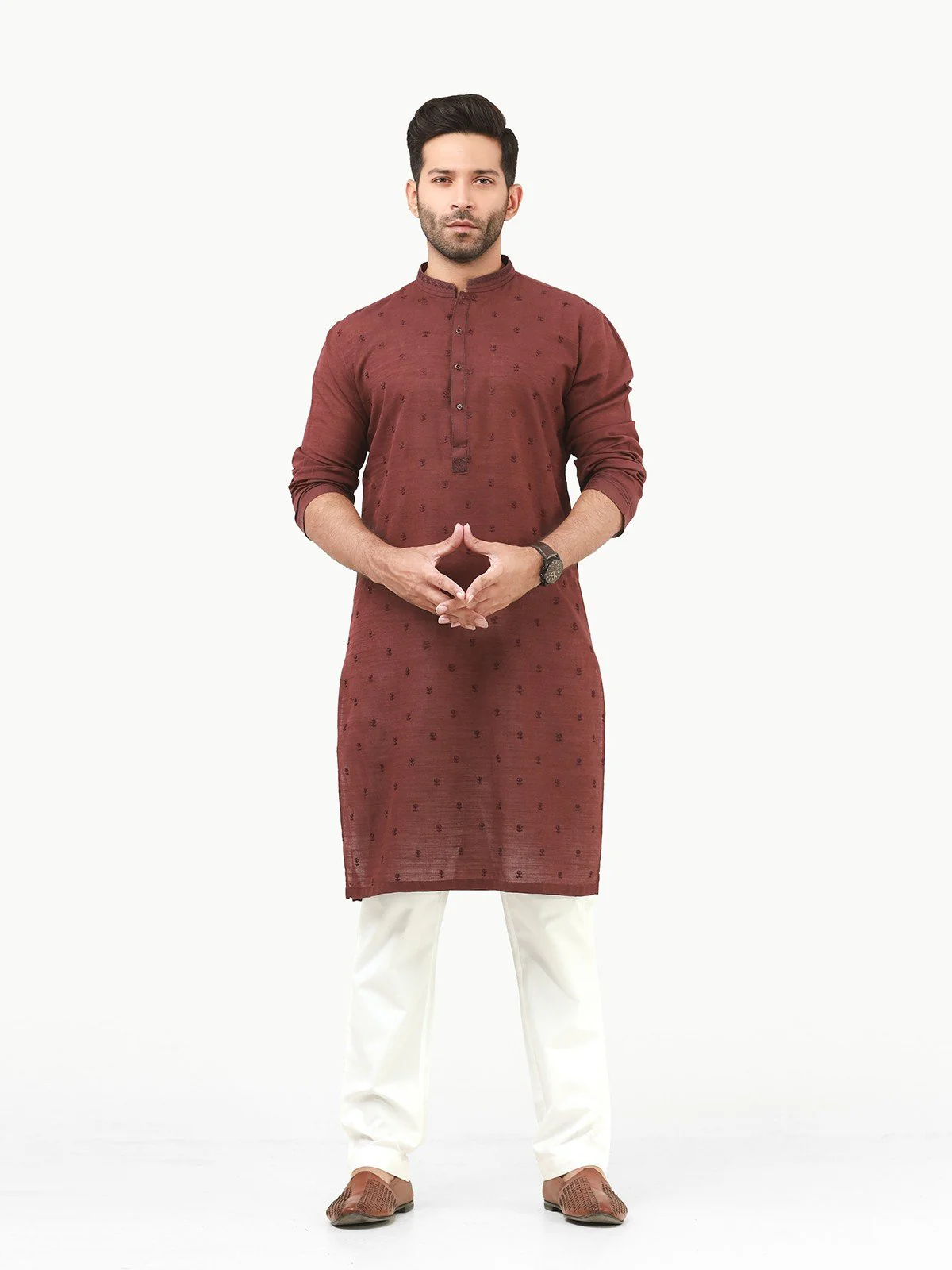Embroidered Cotton Kurta - EMTK22S-99208