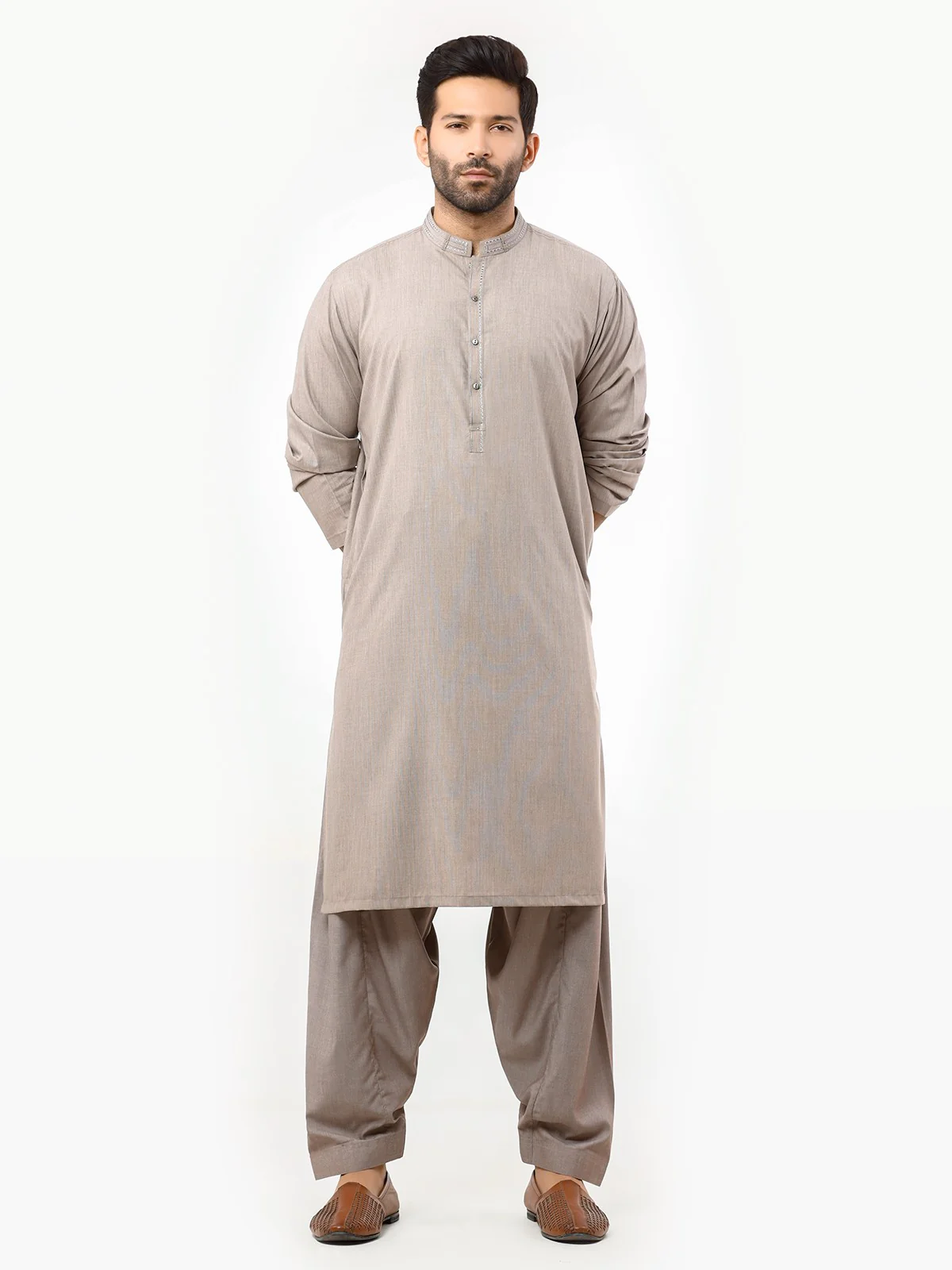 Embroidered Blended Shalwar Kameez - EMTKS22S-40973