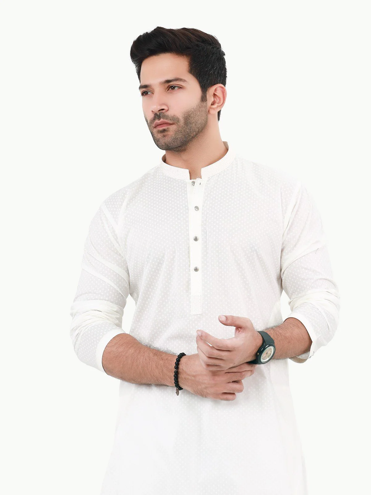 Embroidered Cotton Kurta - EMTK22S-99226 - Image 2