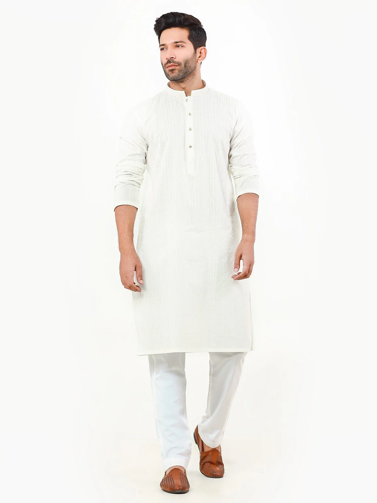 Embroidered Cotton Kurta - EMTK22S-99236