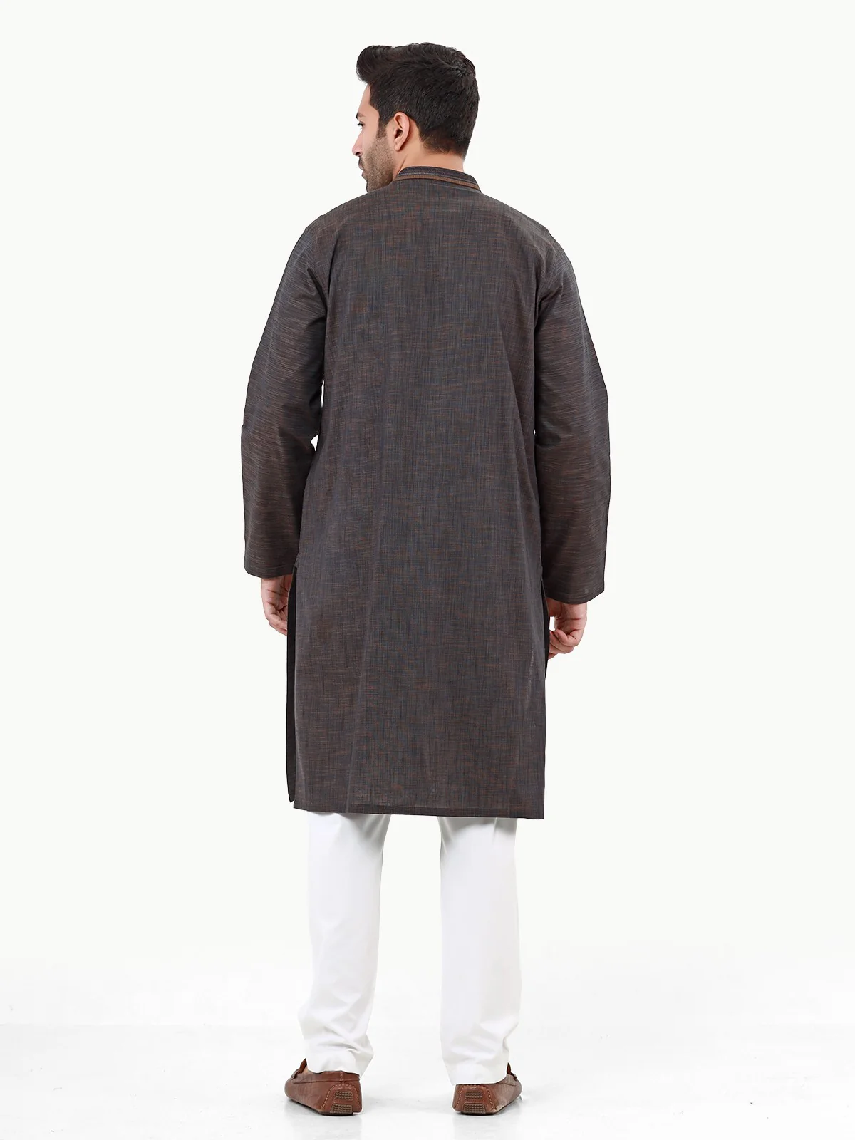 Embroidered Cotton Kurta - EMTK22S-99233 - Image 5