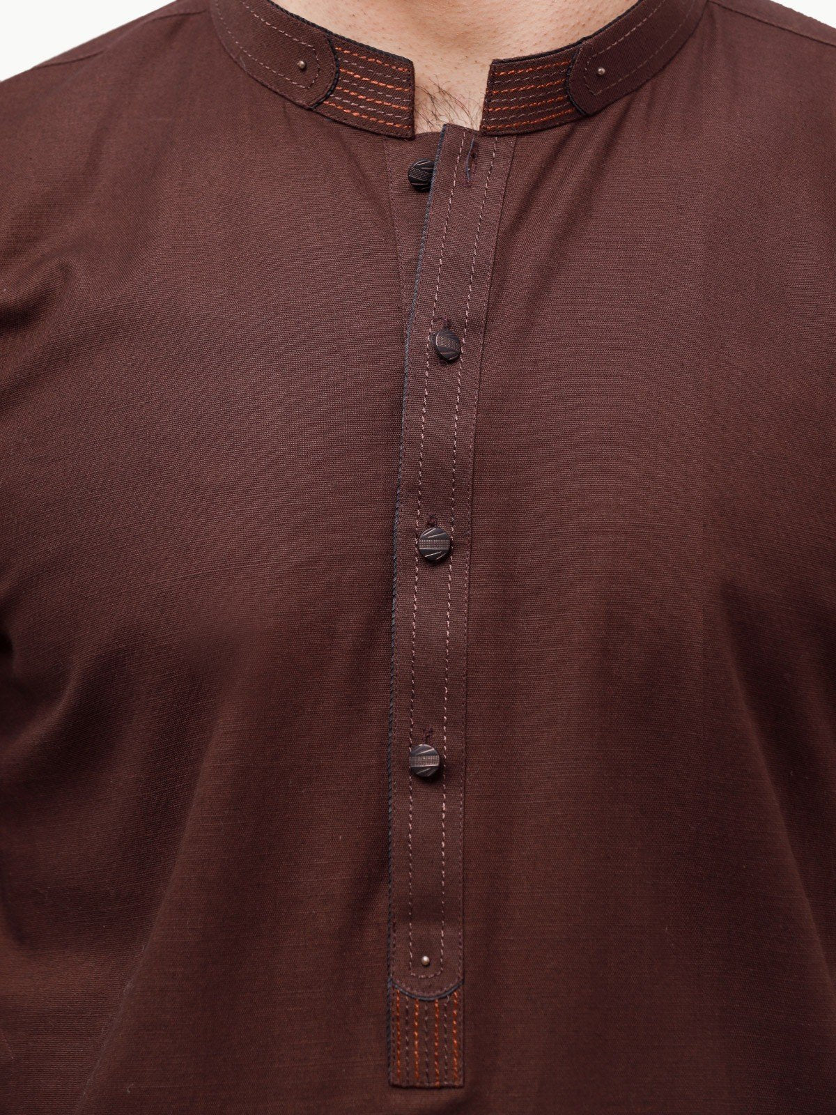 Embroidered Khaddar Kurta - EMTK23-99317 - Image 4