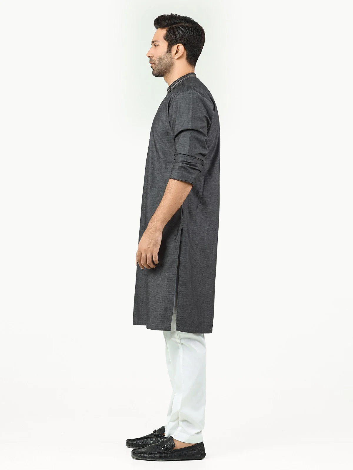 Embroidered Cotton Kurta - EMTK22-99262 - Image 3
