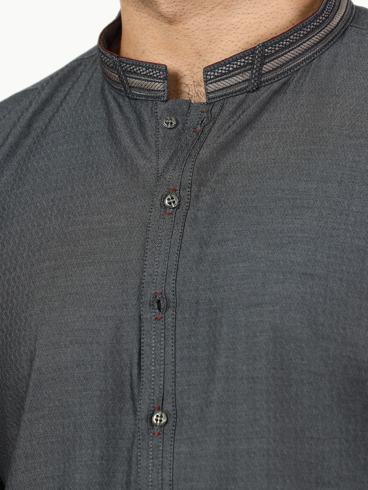 Embroidered Cotton Kurta - EMTK22-99262 - Image 4