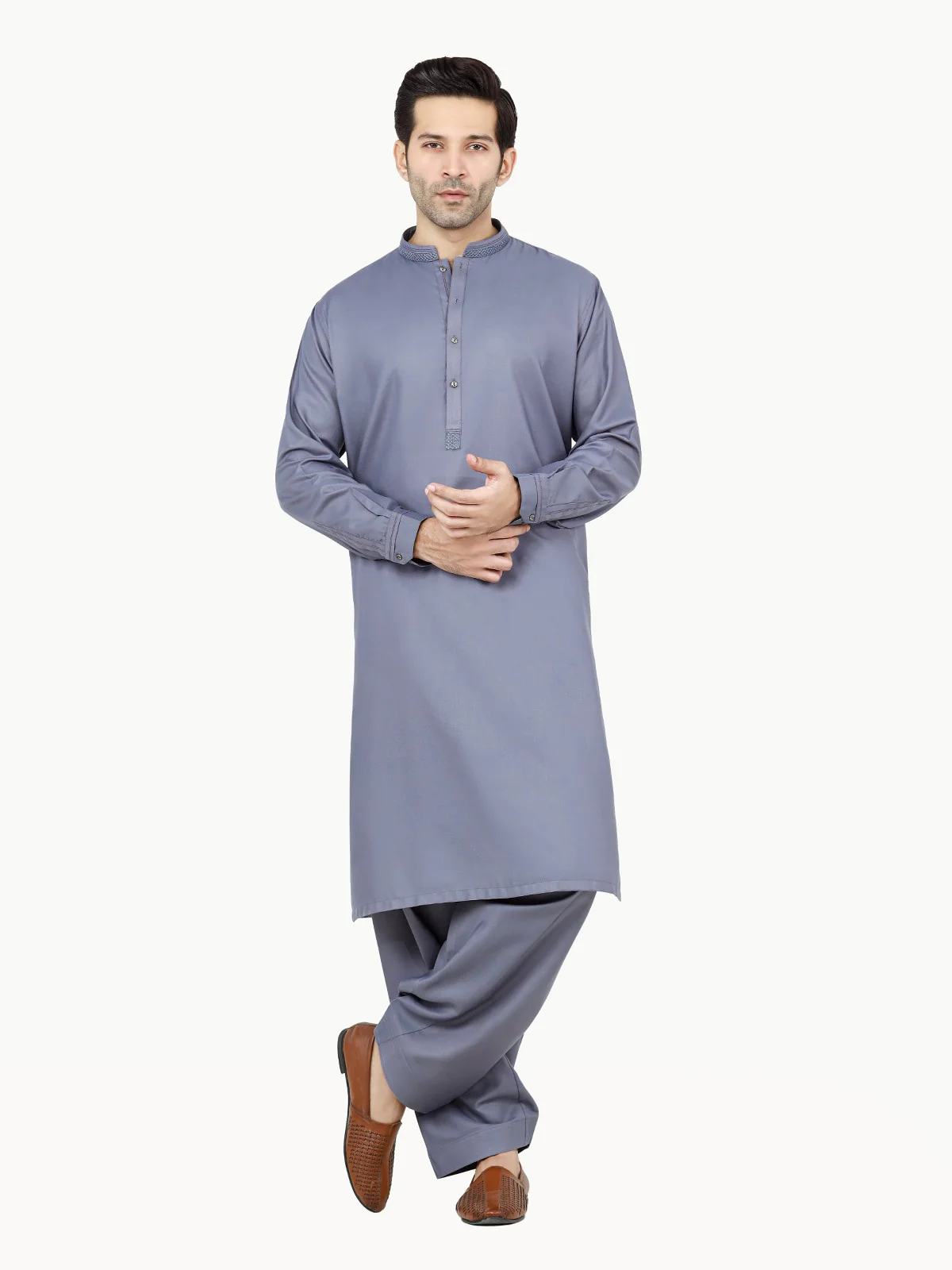 Embroidered Blended Shalwar Kameez - EMTKS22S-40960