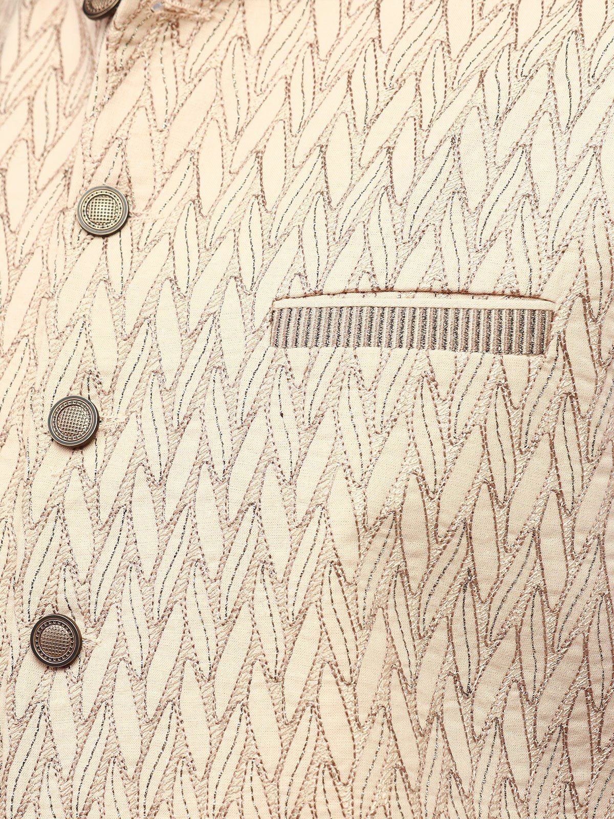 Embroidered Cotton Waistcoat - EMTWCC21-109 - Image 4