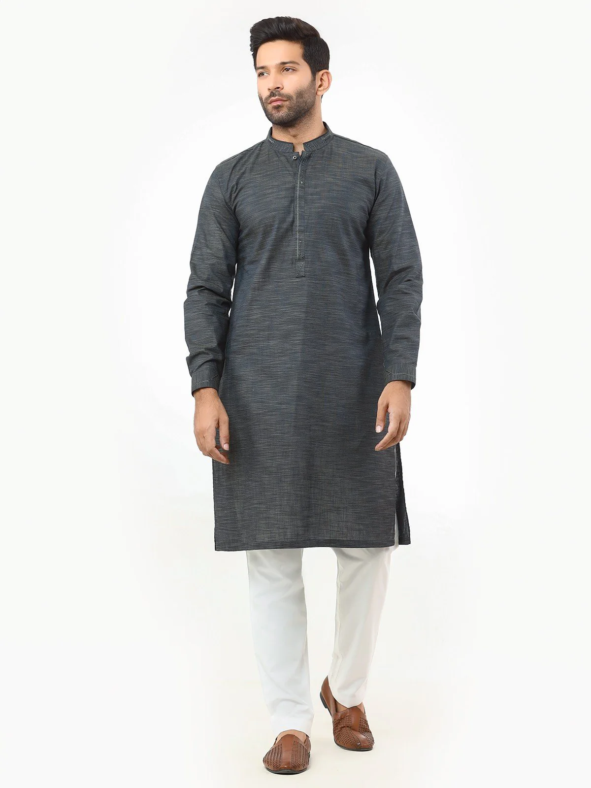 Embroidered Cotton Kurta - EMTK22S-99243