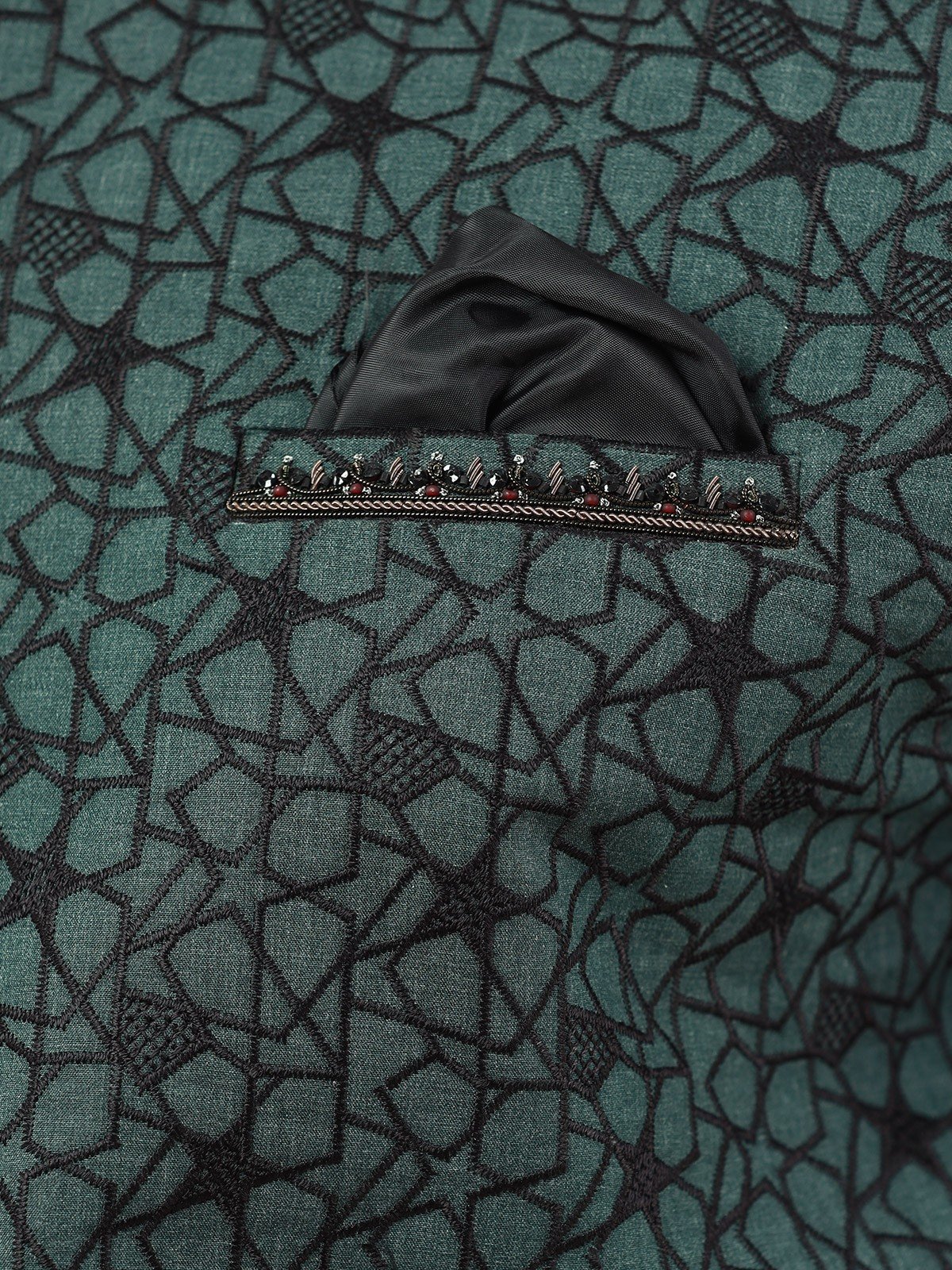 Embroidered Cotton Waistcoat - EMTWCC22-145 - Image 4