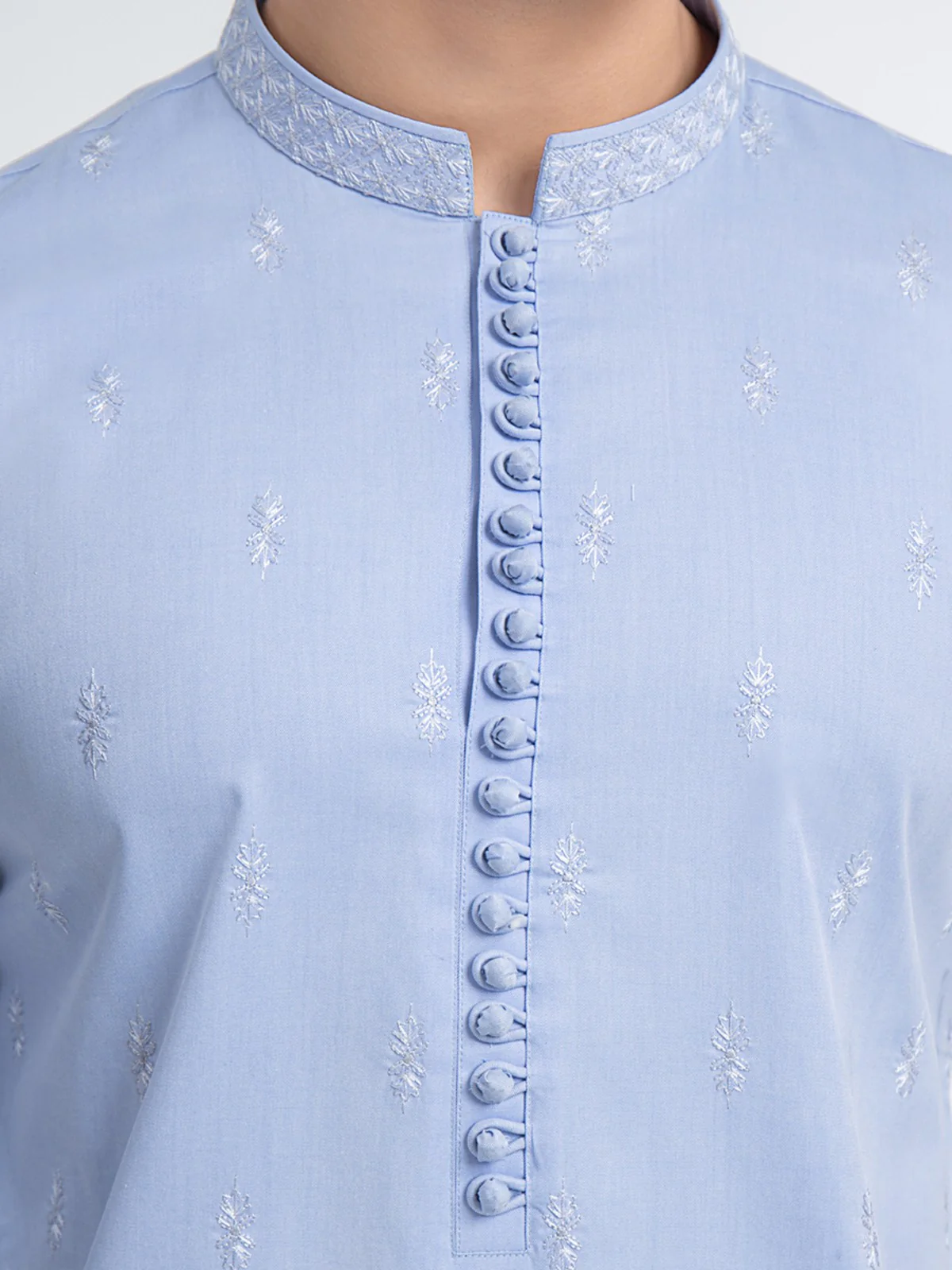 Embroidered Cotton Kurta - EMTKC22-075 - Image 5