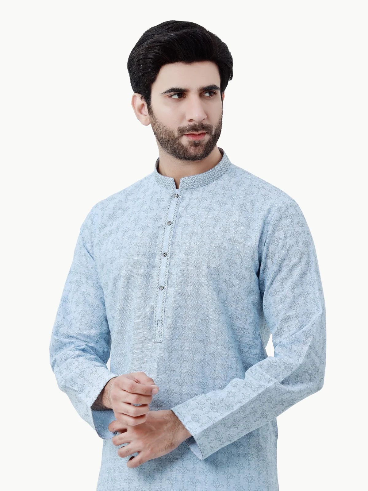 Embroidered Cotton Kurta - EMTK22-99278 - Image 2