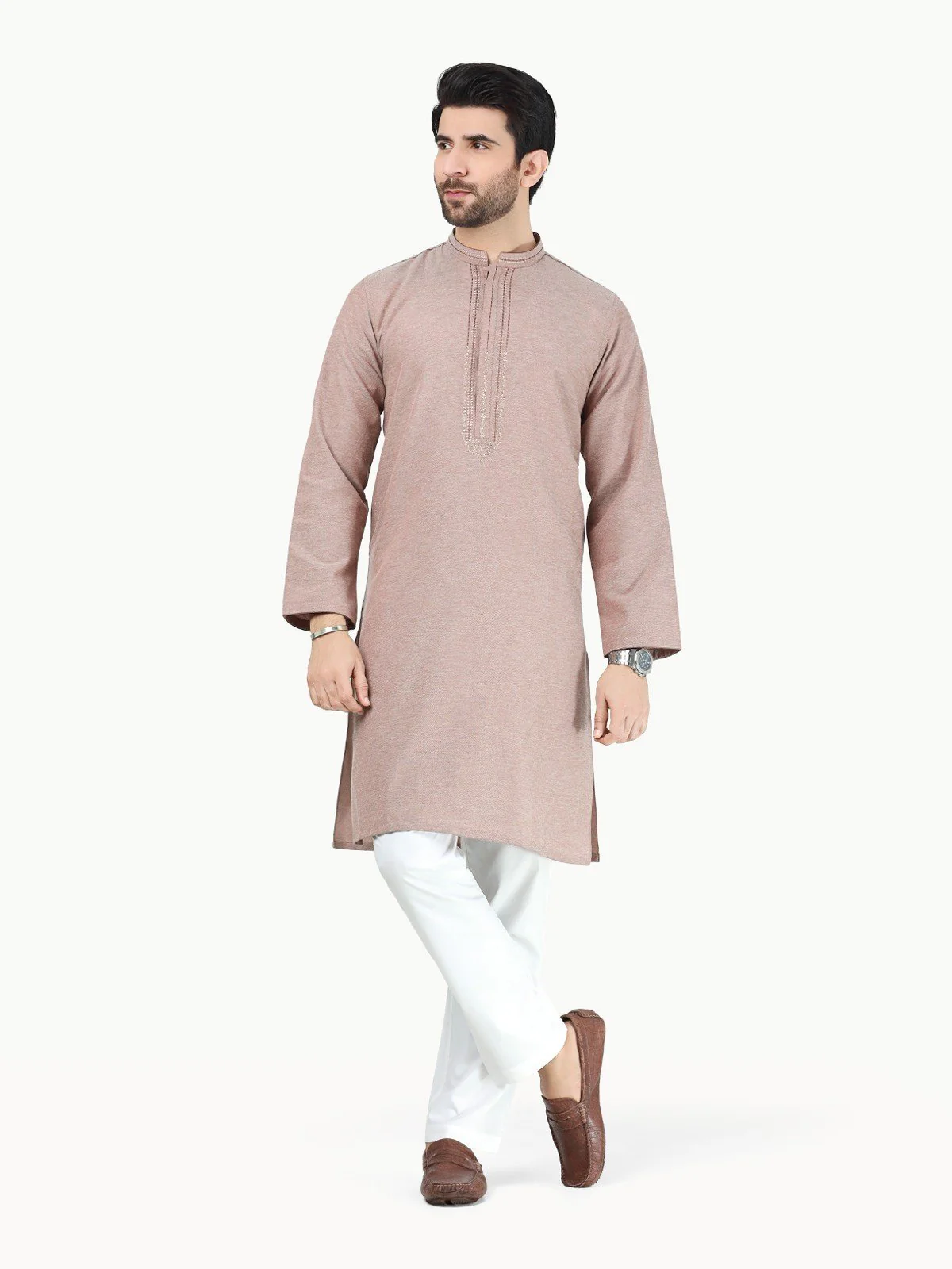 Embroidered Cotton Kurta - EMTK22-99273