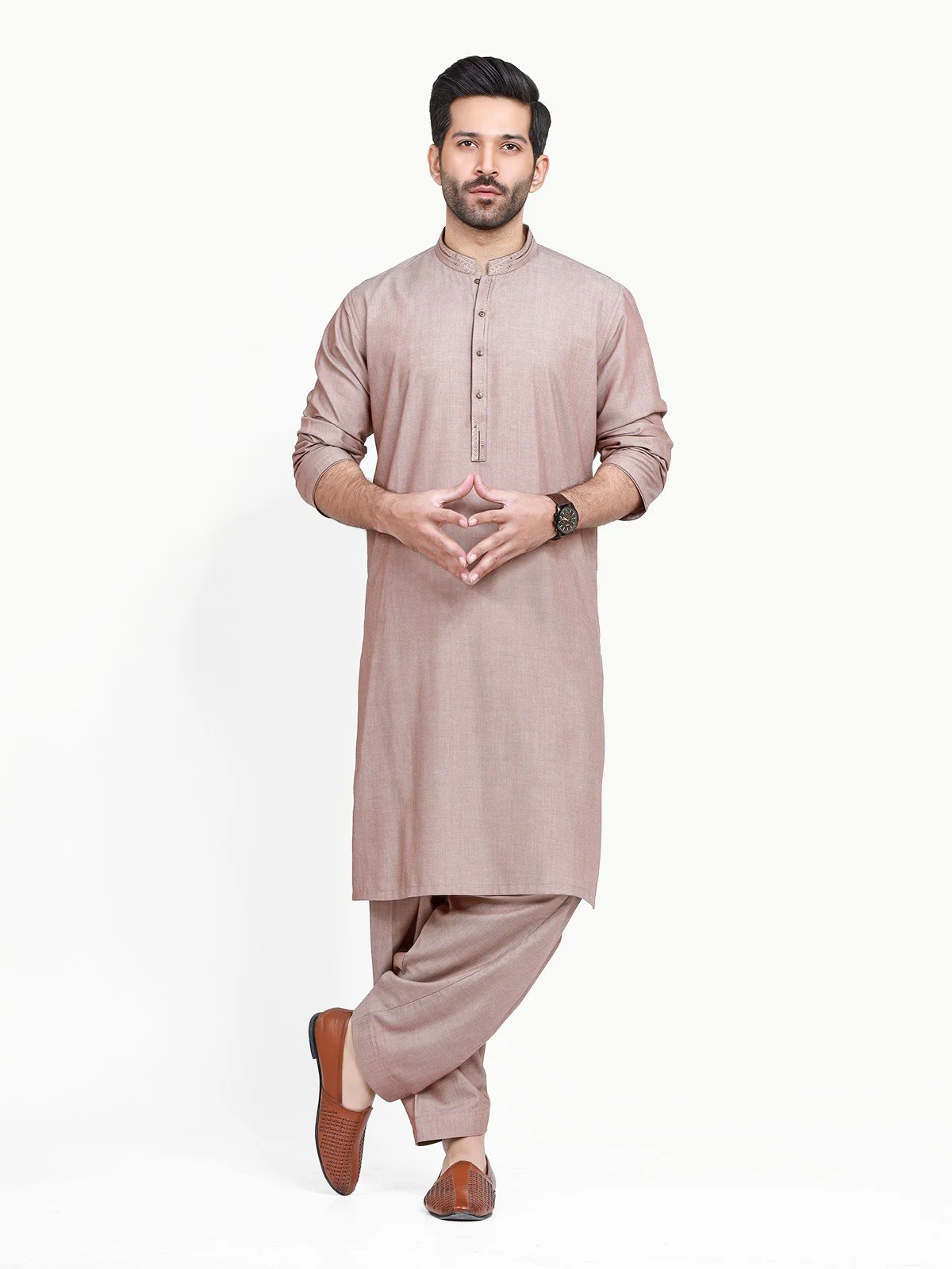 Embroidered Blended Shalwar Kameez - EMTKS22S-40949