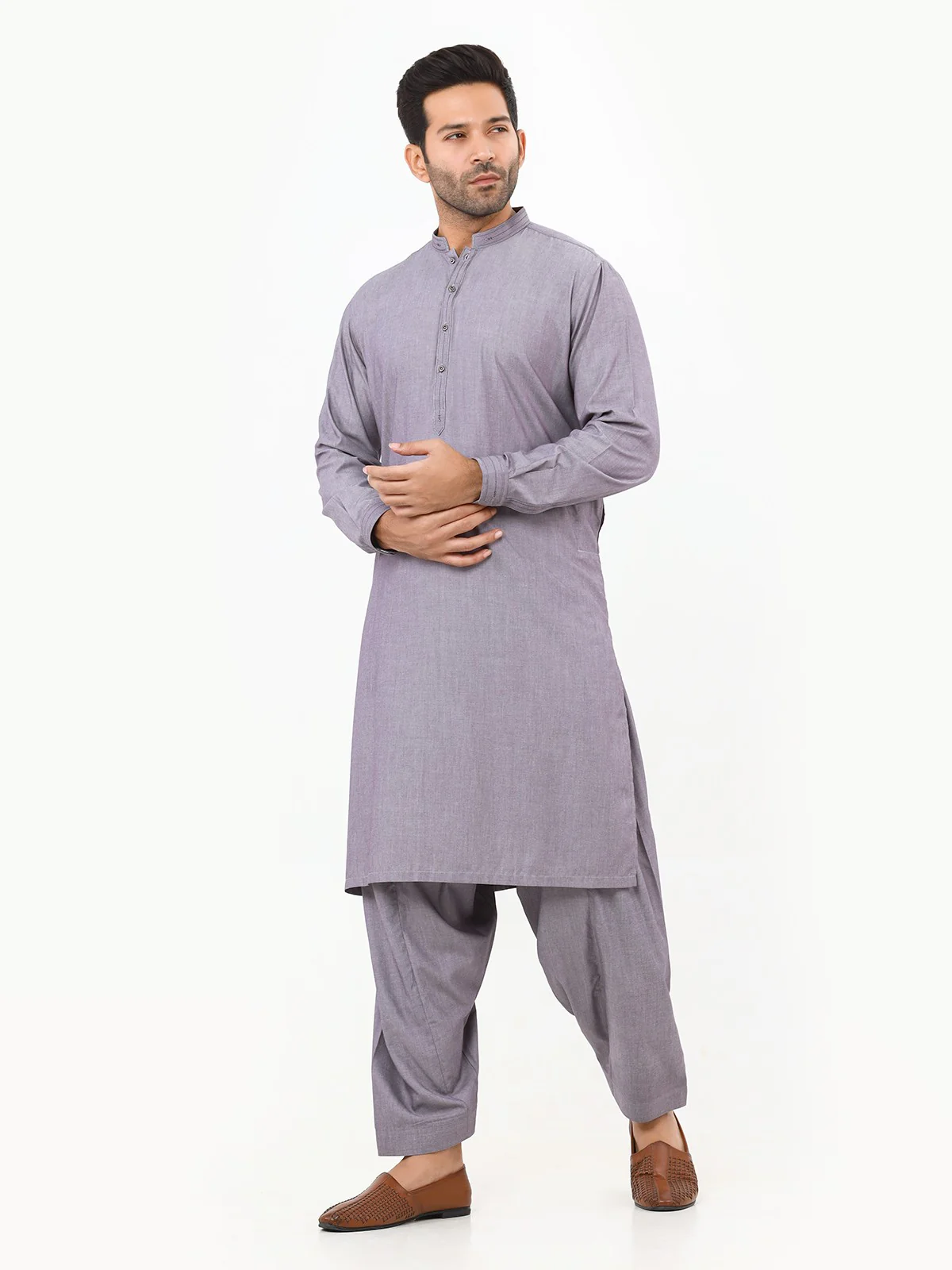 Embroidered Blended Shalwar Kameez - EMTKS22S-40966