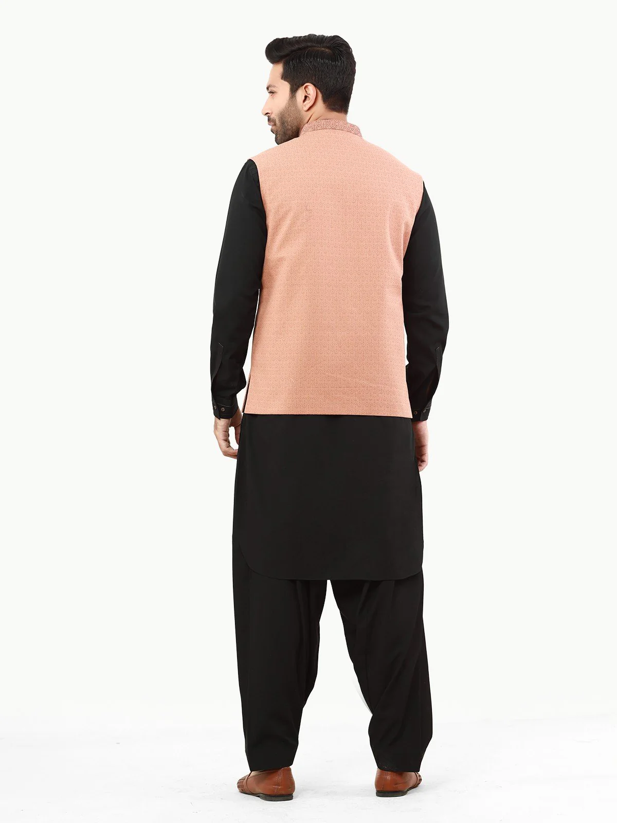 Embroidered Cotton Waistcoat - EMTWC22-35807 - Image 5