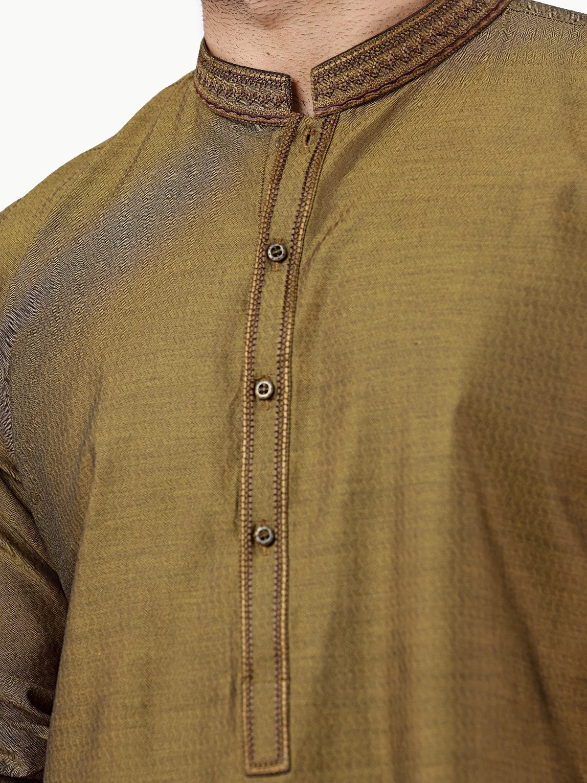 Embroidered Cotton Kurta - EMTK22-99261 - Image 4