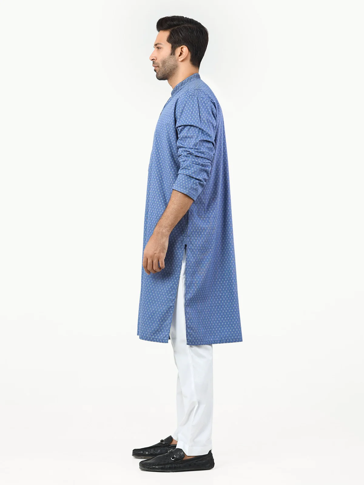 Embroidered Cotton Kurta - EMTK22-99222 - Image 3
