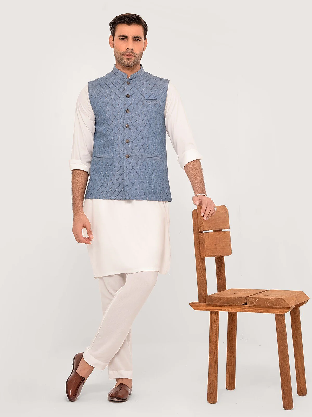 Embroidered Waistcoat - EMTWC23-35881