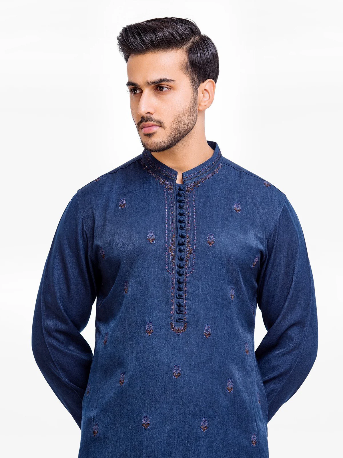 Embroidered Blended Kurta - EMTKC22-079 - Image 2
