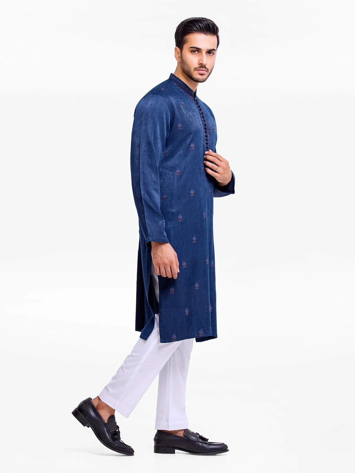 Embroidered Blended Kurta - EMTKC22-079 - Image 3