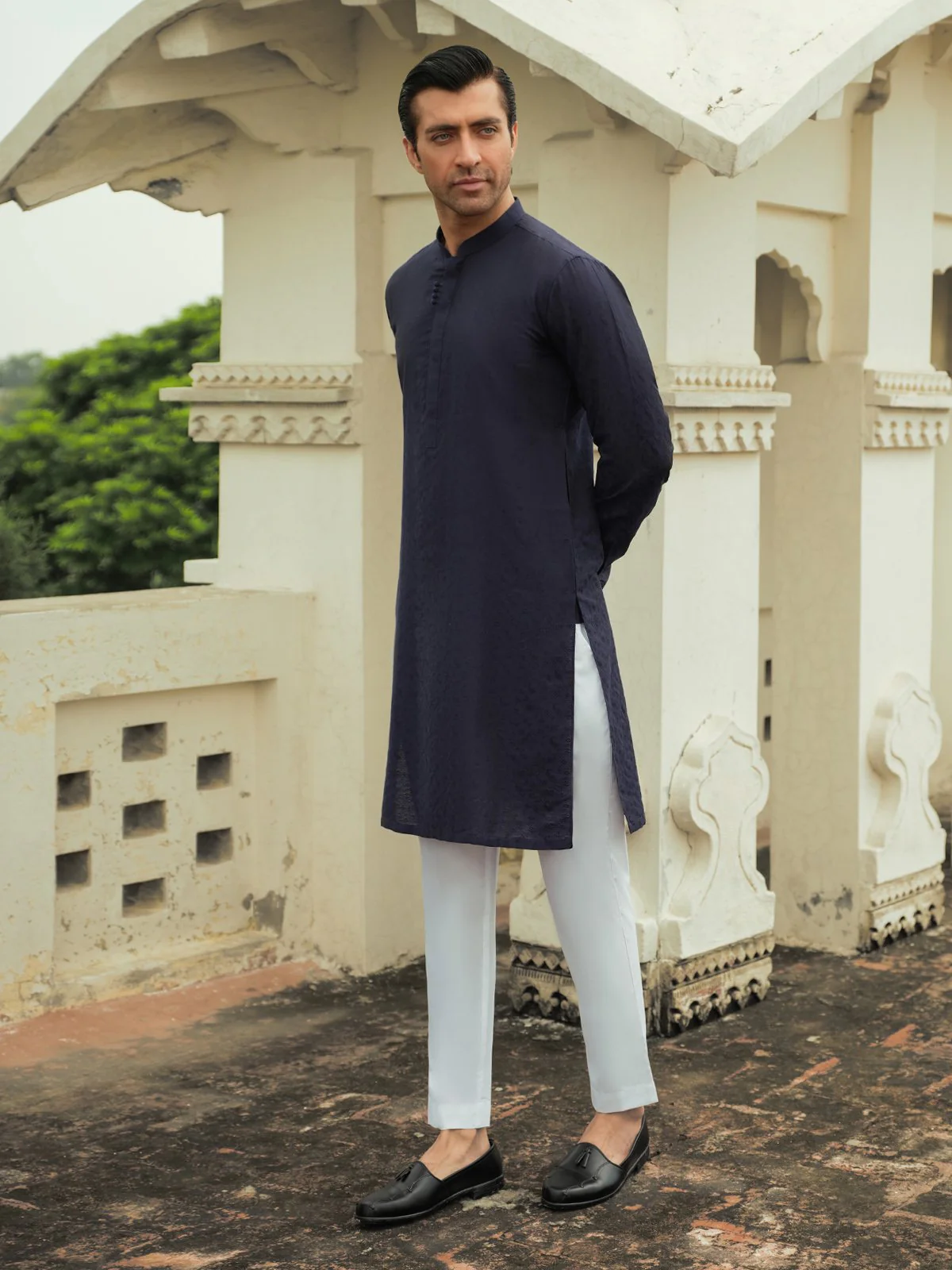 Jacquard Kurta - EMTKC23-101 - Image 4