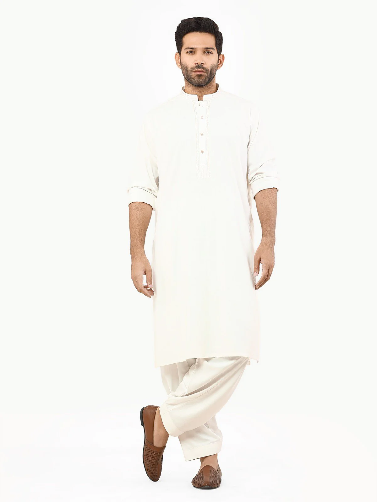 Embroidered Dobby Shalwar Kameez - EMTKS22S-40969