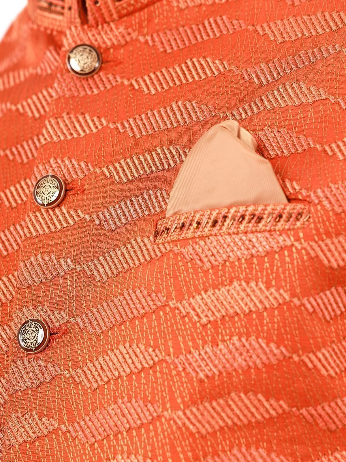 Embroidered Khaddar Waistcoat - EMTWCC22-126 - Image 4