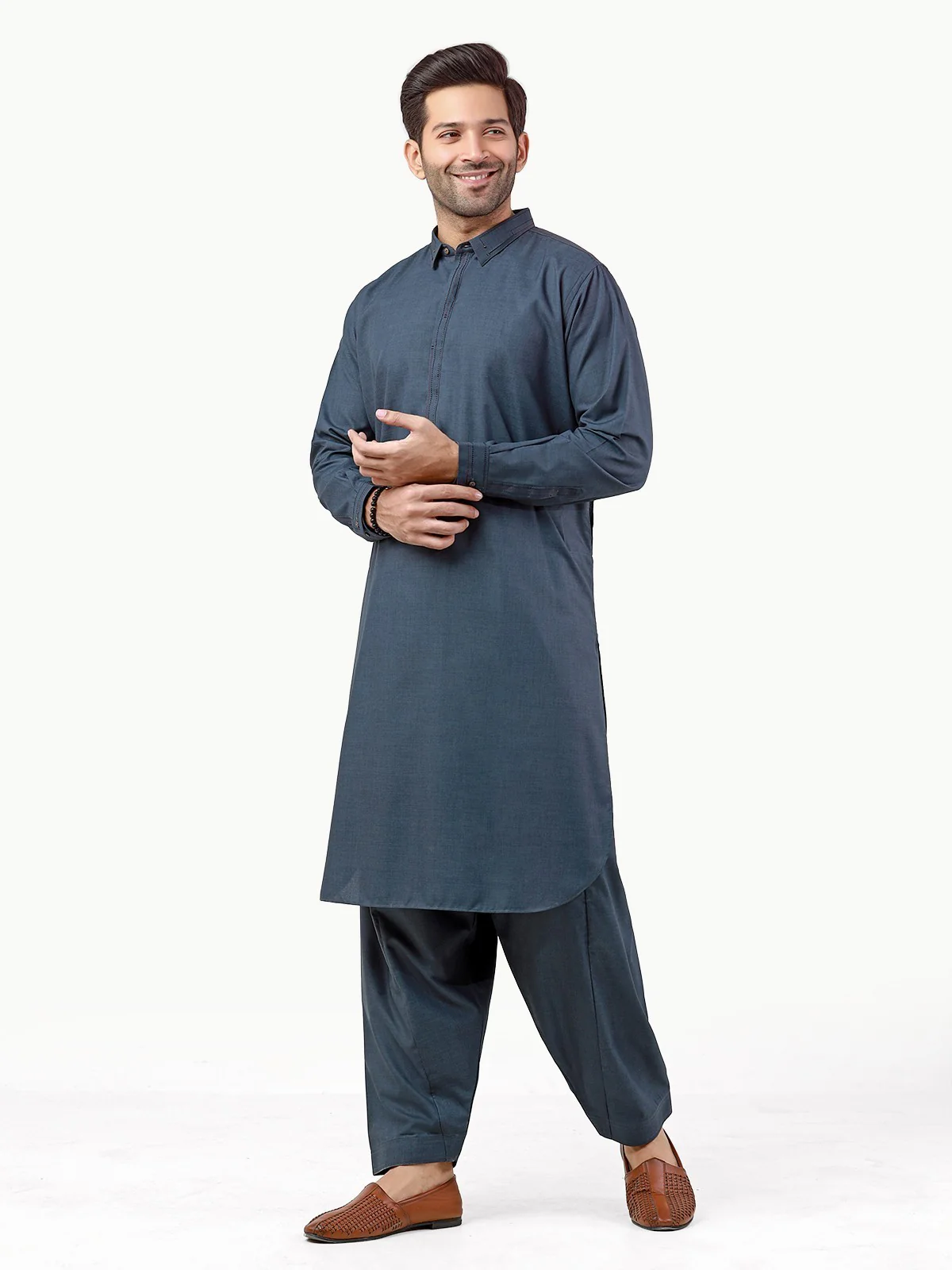 Embroidered Blended Shalwar Kameez - EMTKS22S-40985 - Image 3