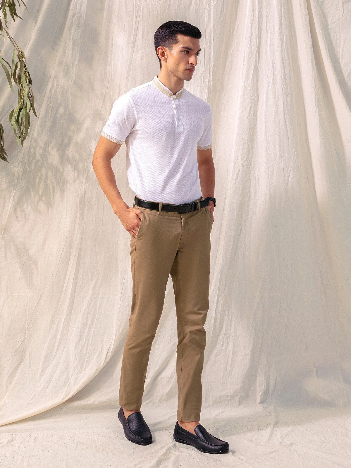 Band Collar Polo - EMTPS23-039 - Image 4