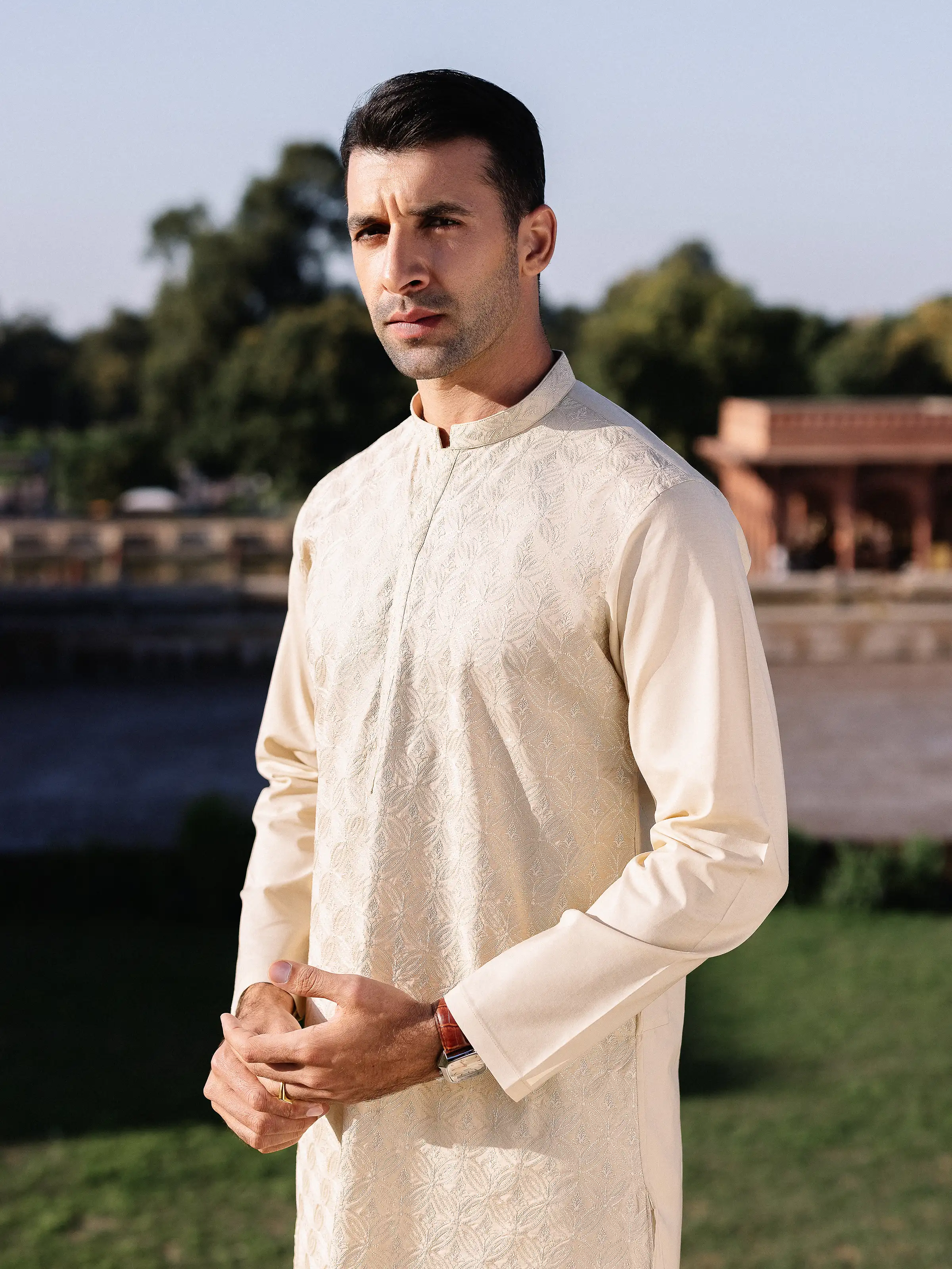 Embroidered Cotton Kurta - EMTK25-99492 - Image 6
