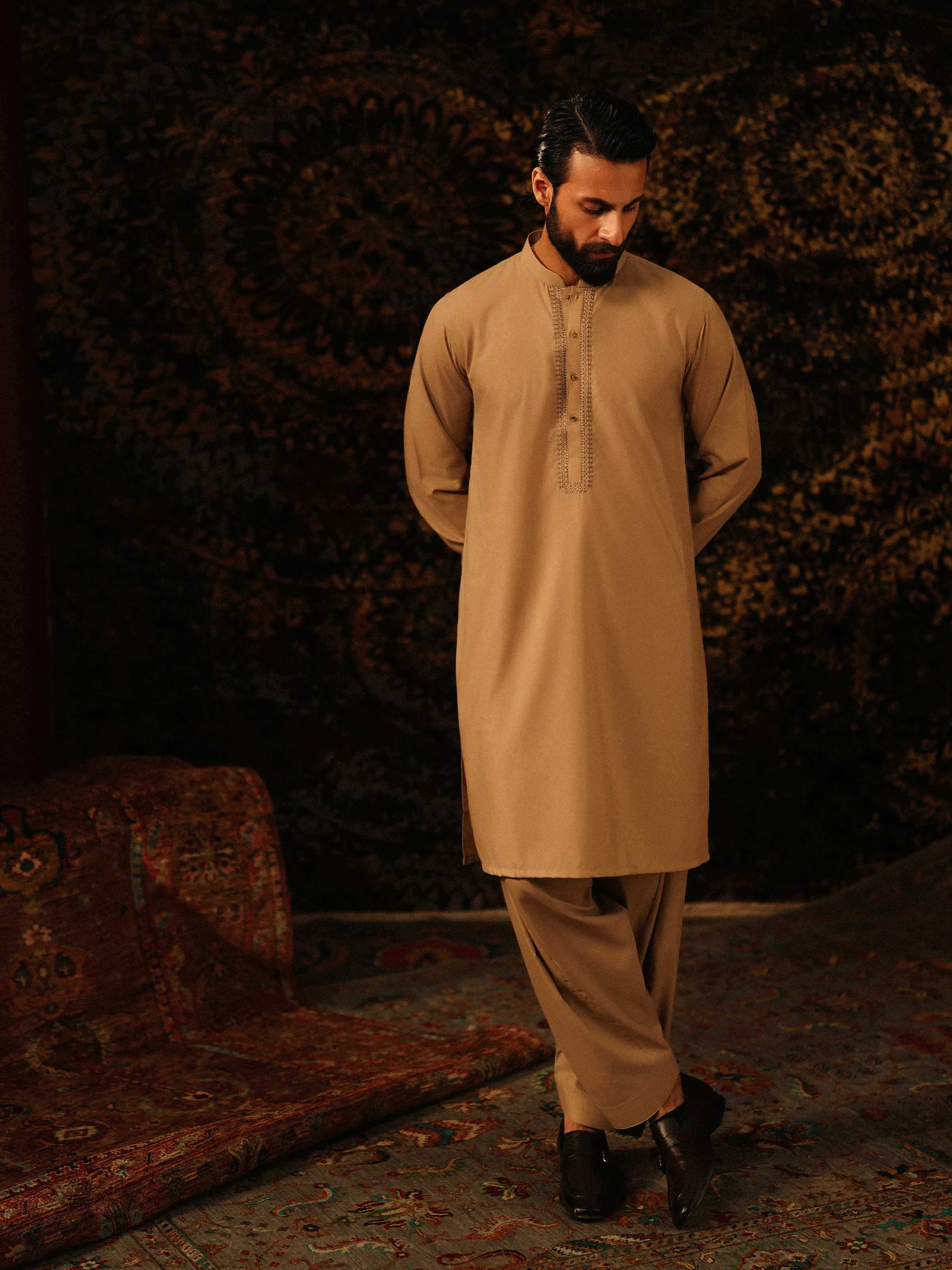 Embroidered Blended Shalwar Kameez - EMTKST5-99604 - Image 4