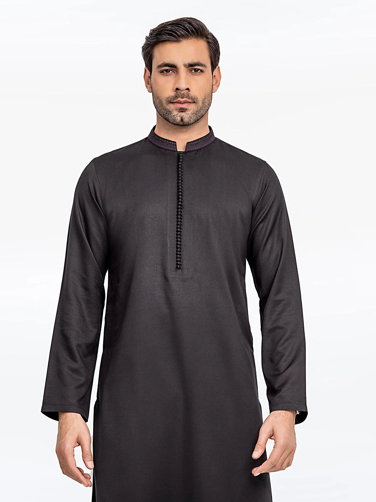 Embroidered Dobby Kurta - EMTK24-99427 - Image 2