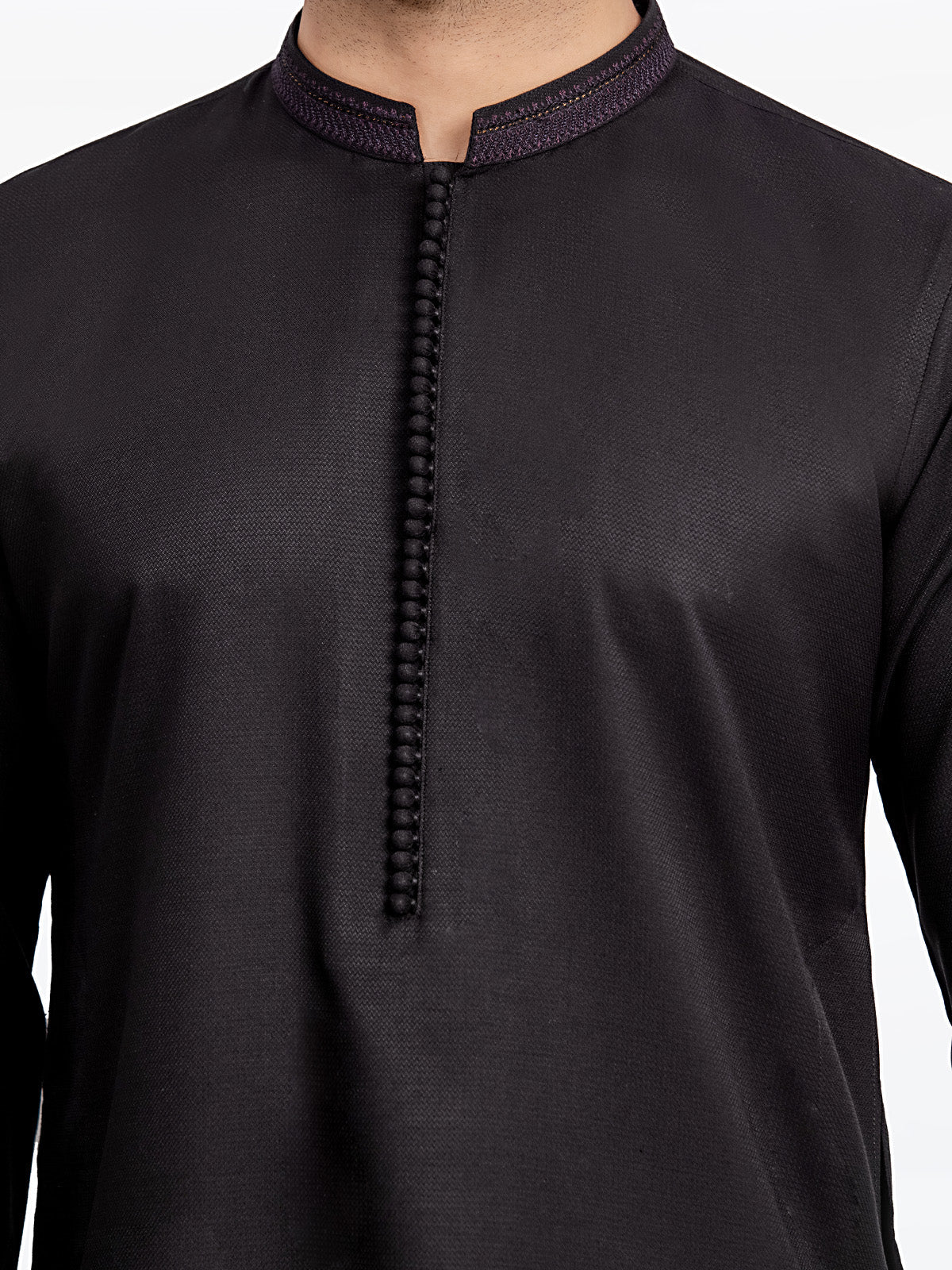 Embroidered Dobby Kurta - EMTK24-99427 - Image 4