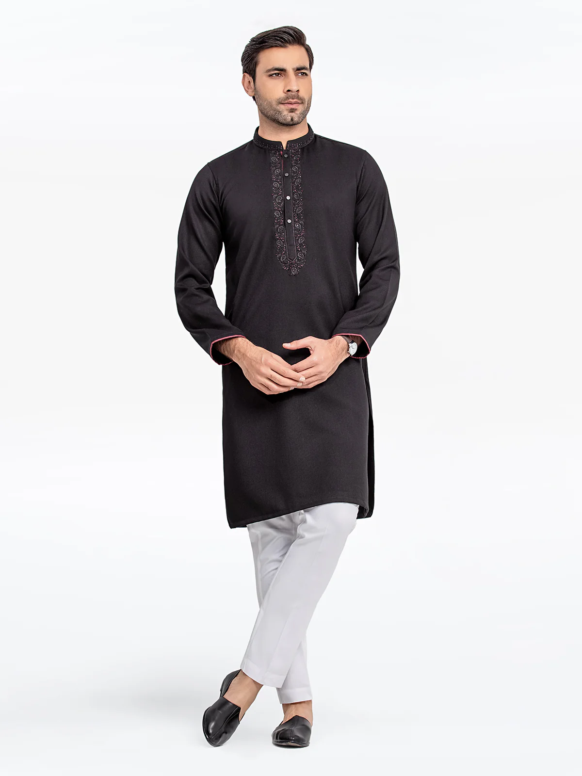 Embroidered Blended Kurta - EMTKC23-095