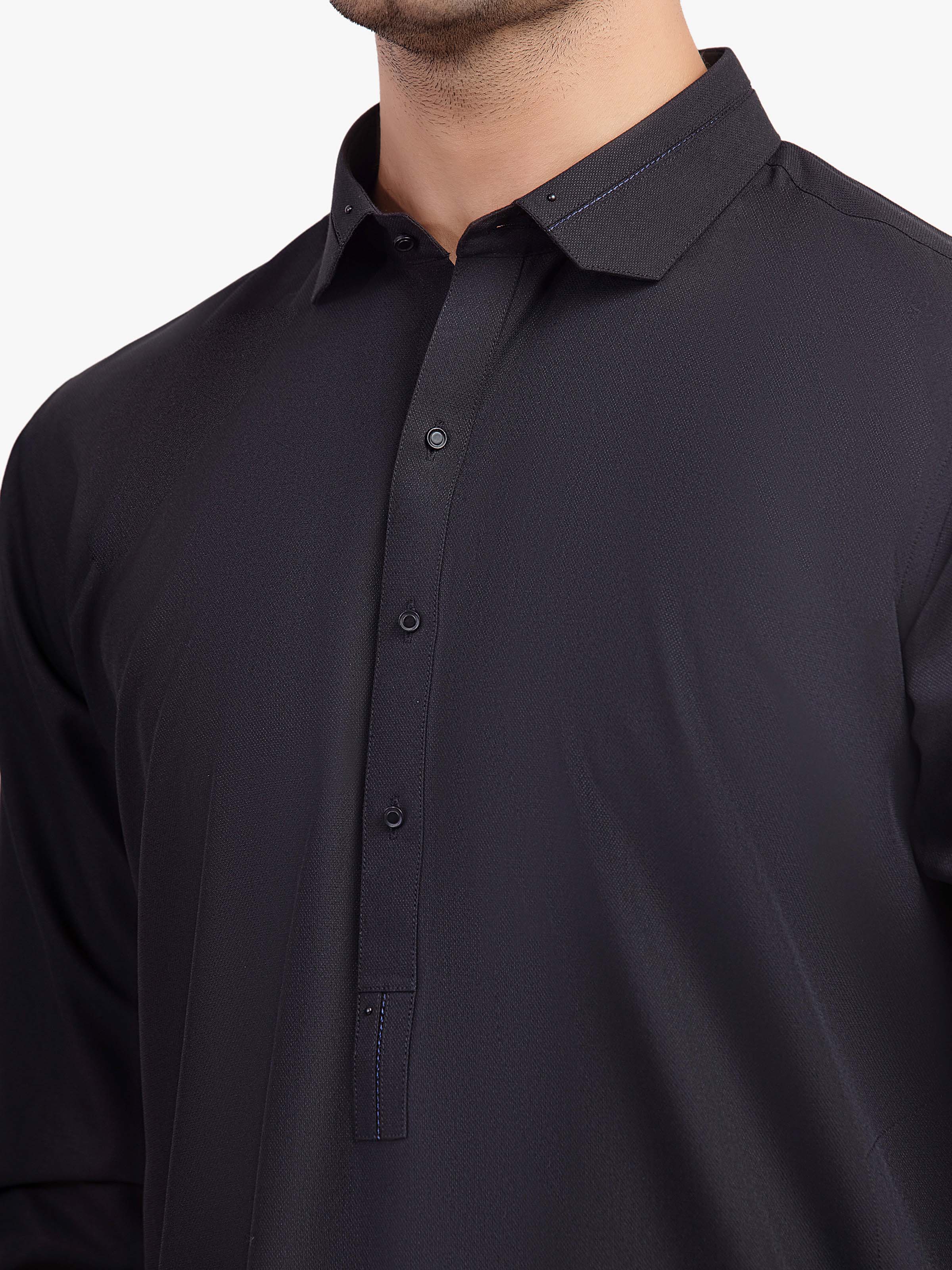 Dobby Shalwar Kameez - EMTKST5-99593 - Image 3