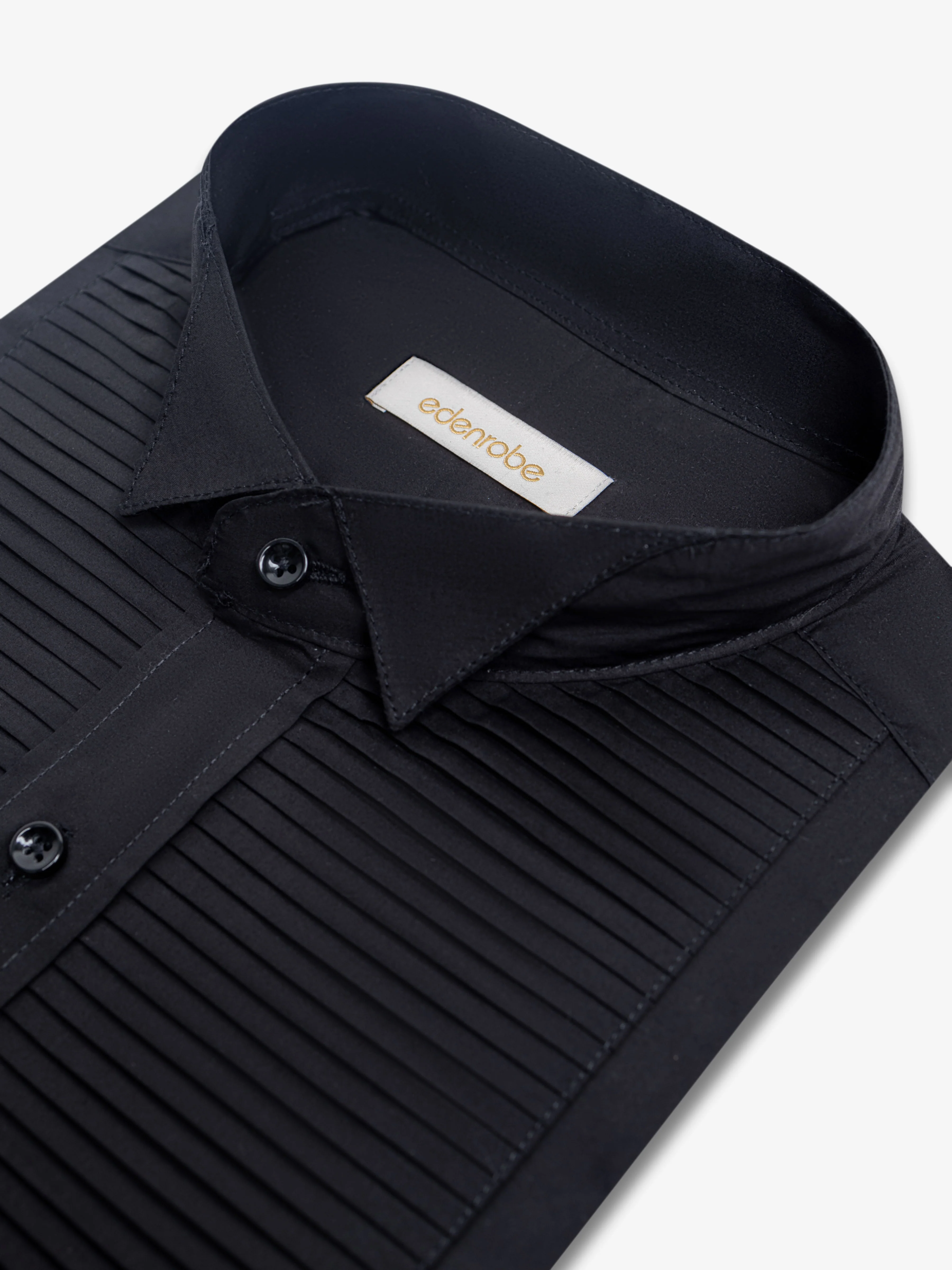 Front Pleated Tuxedo Shirt - ECMTST6-1004 - Image 4