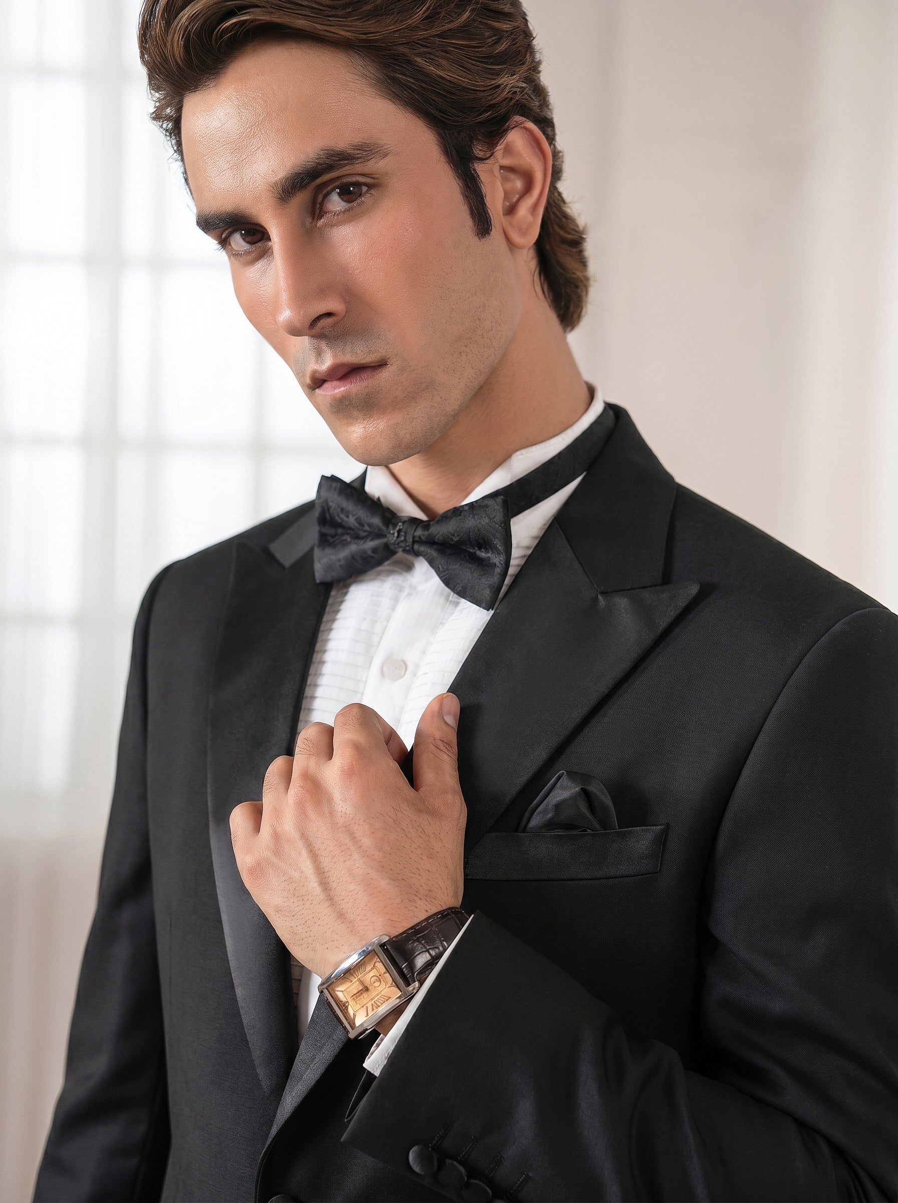 Peak Lapel Collar Tuxedo Suit - ECMTCPT5-1016 - Image 2