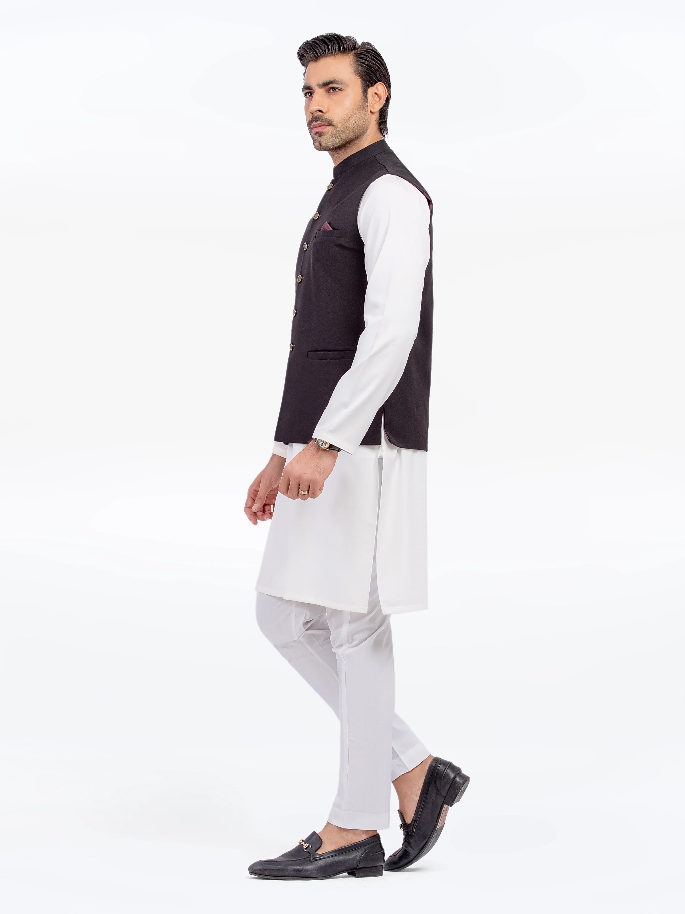 Plain Waistcoat - EMTWCP5-35951 - Image 4