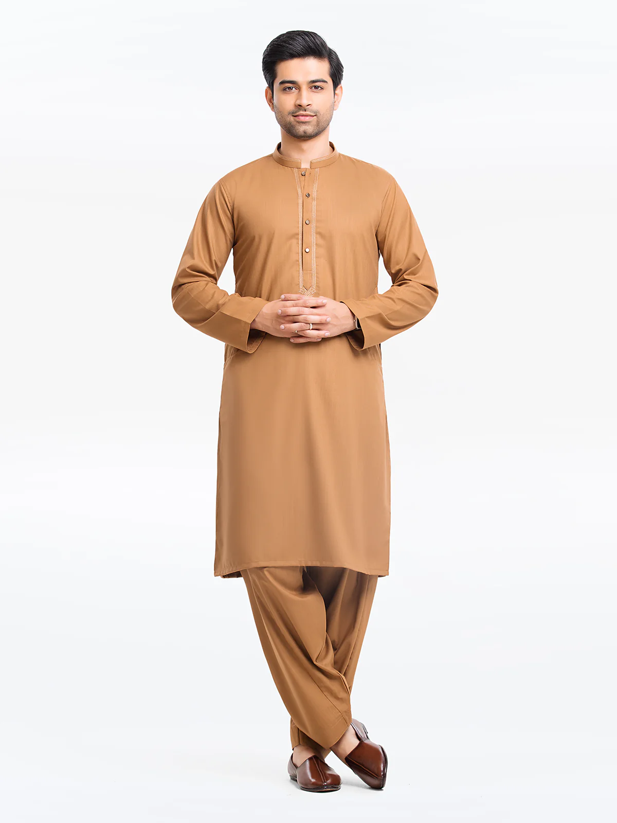 Embroidered Blended Shalwar Kameez - EMTKST24-014