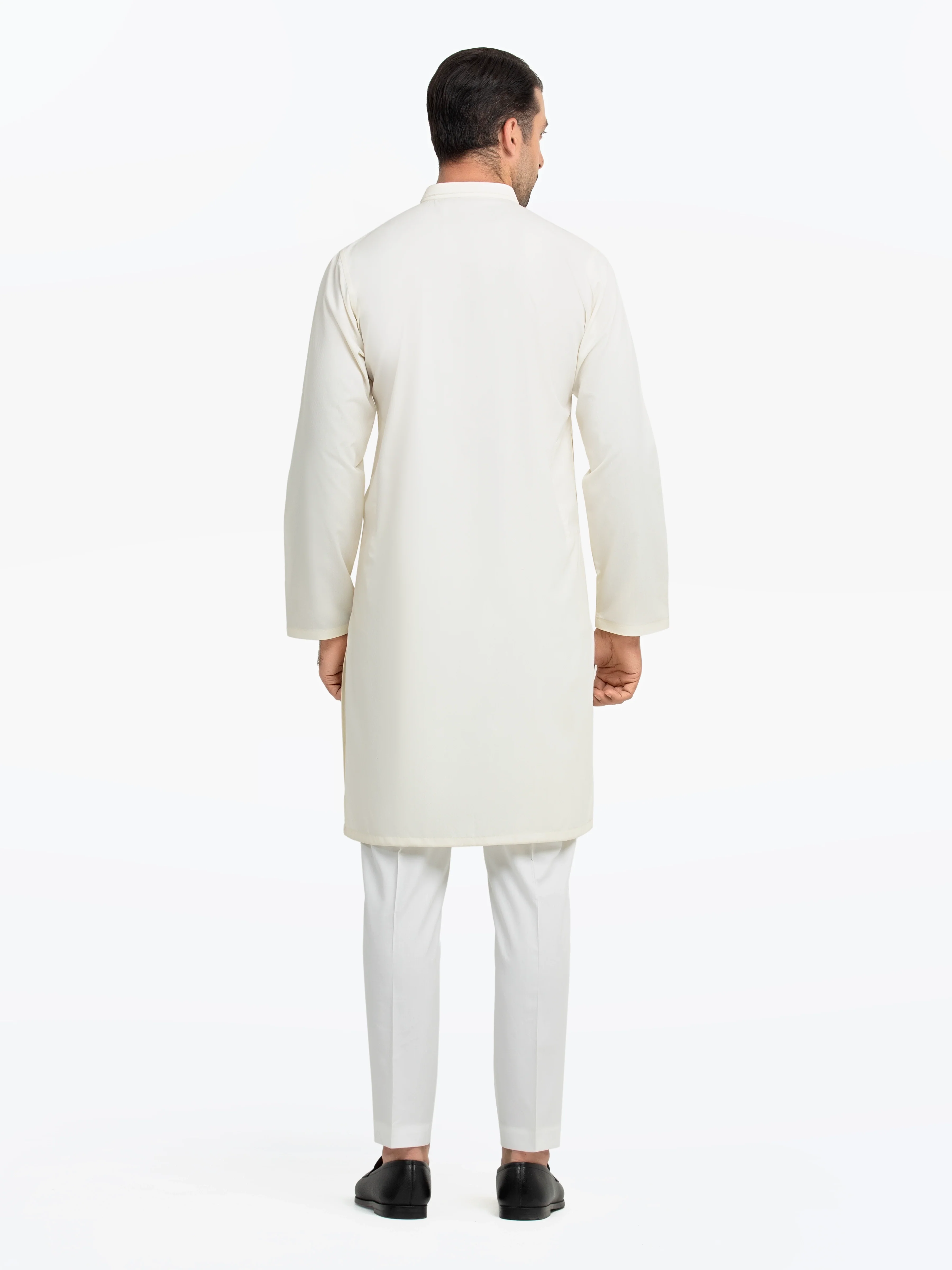 Embroidered Dobby Kurta - EMTK5-99544 - Image 5