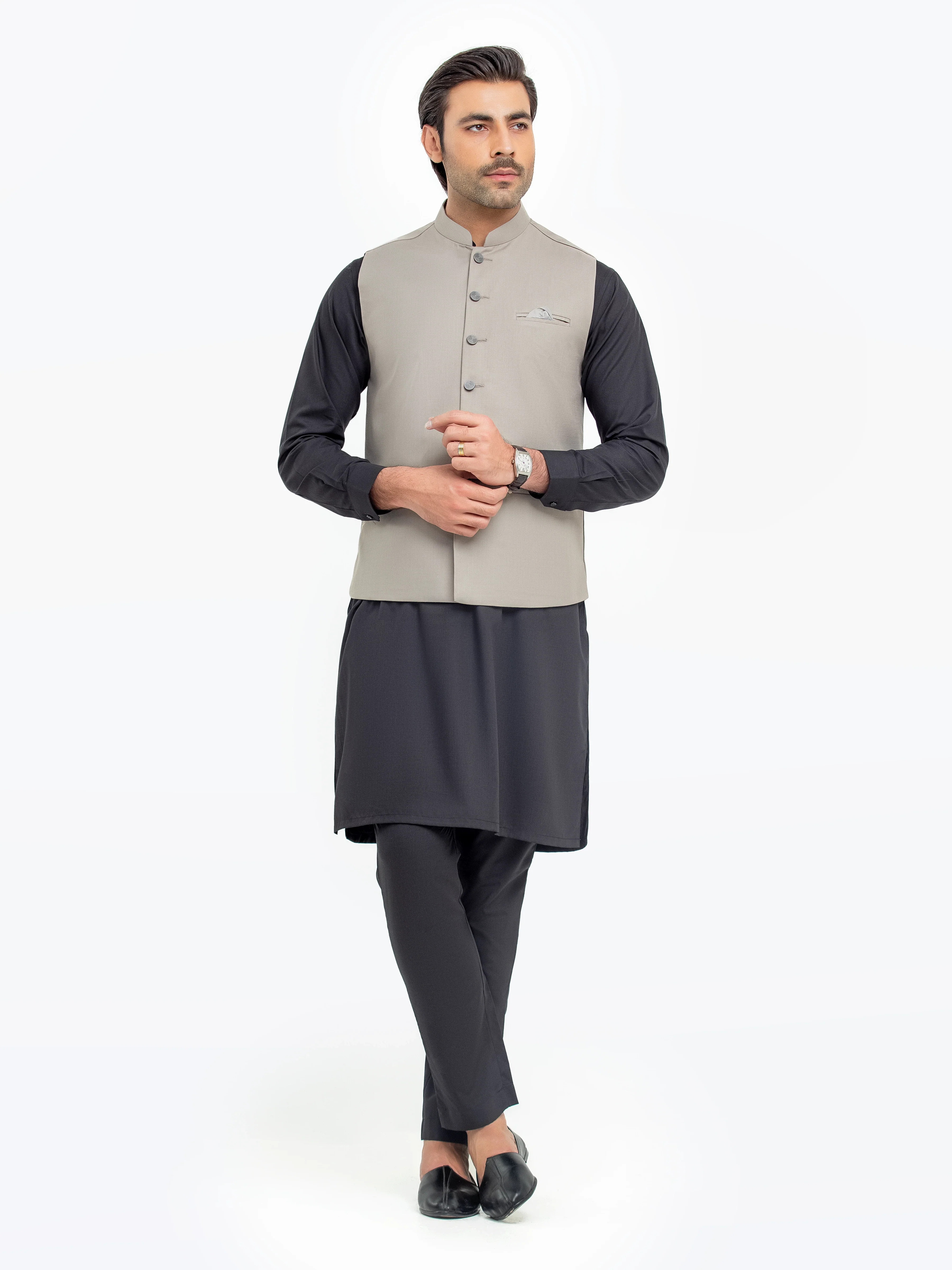 Plain Waistcoat - EMTWCP5-35947 - Image 2