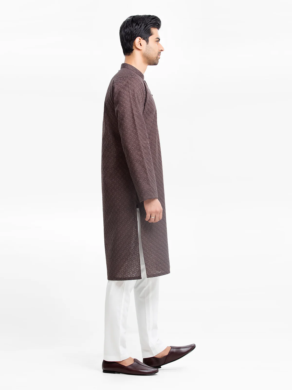 Embroidered Cotton Kurta - EMTK24-99423 - Image 3