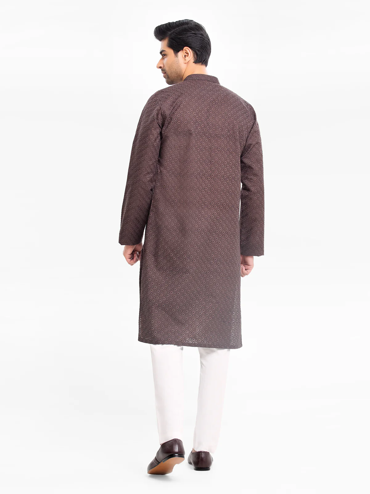 Embroidered Cotton Kurta - EMTK24-99423 - Image 5