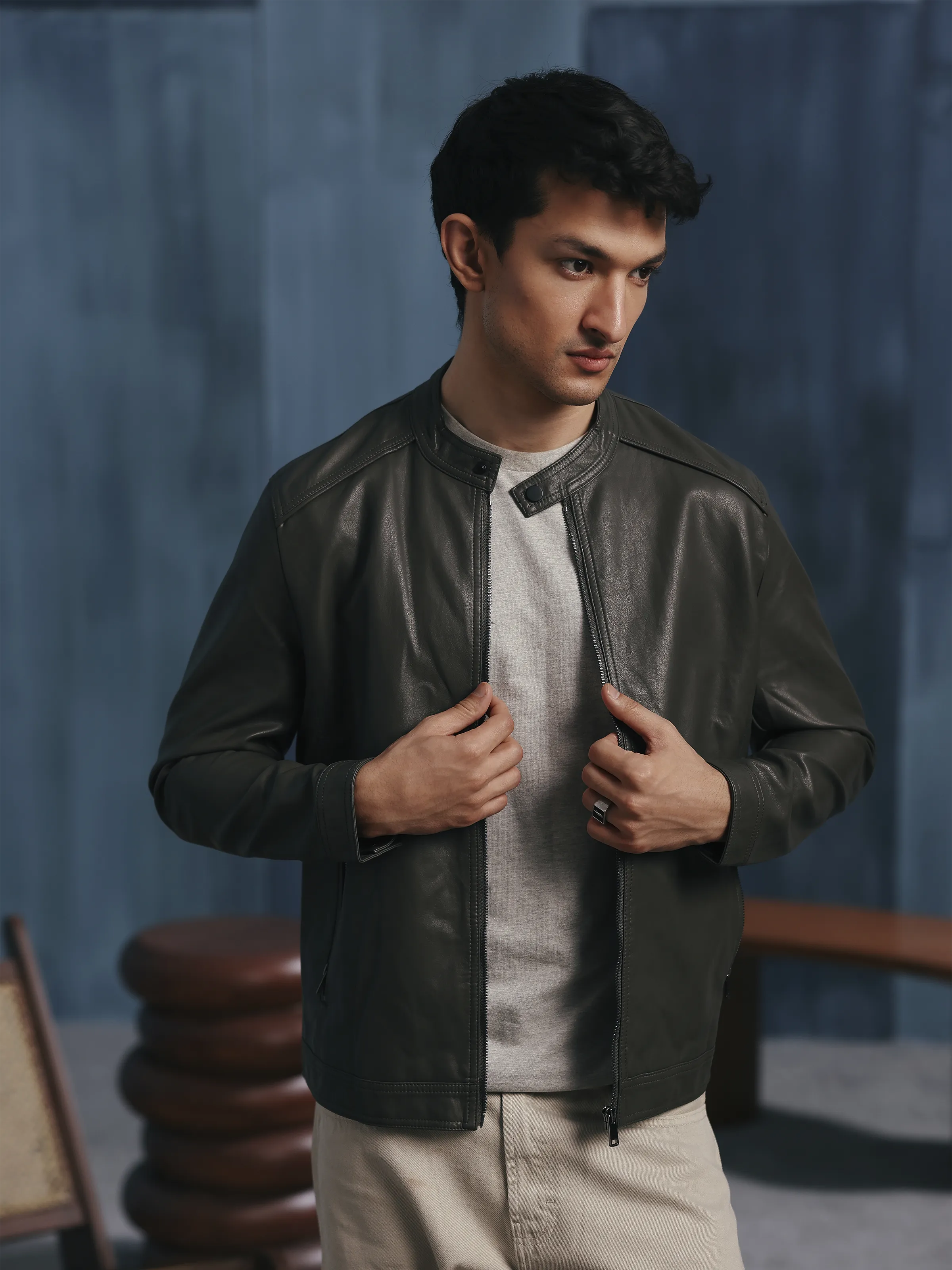 Leather Jacket - EMTJ5-002 - Image 3
