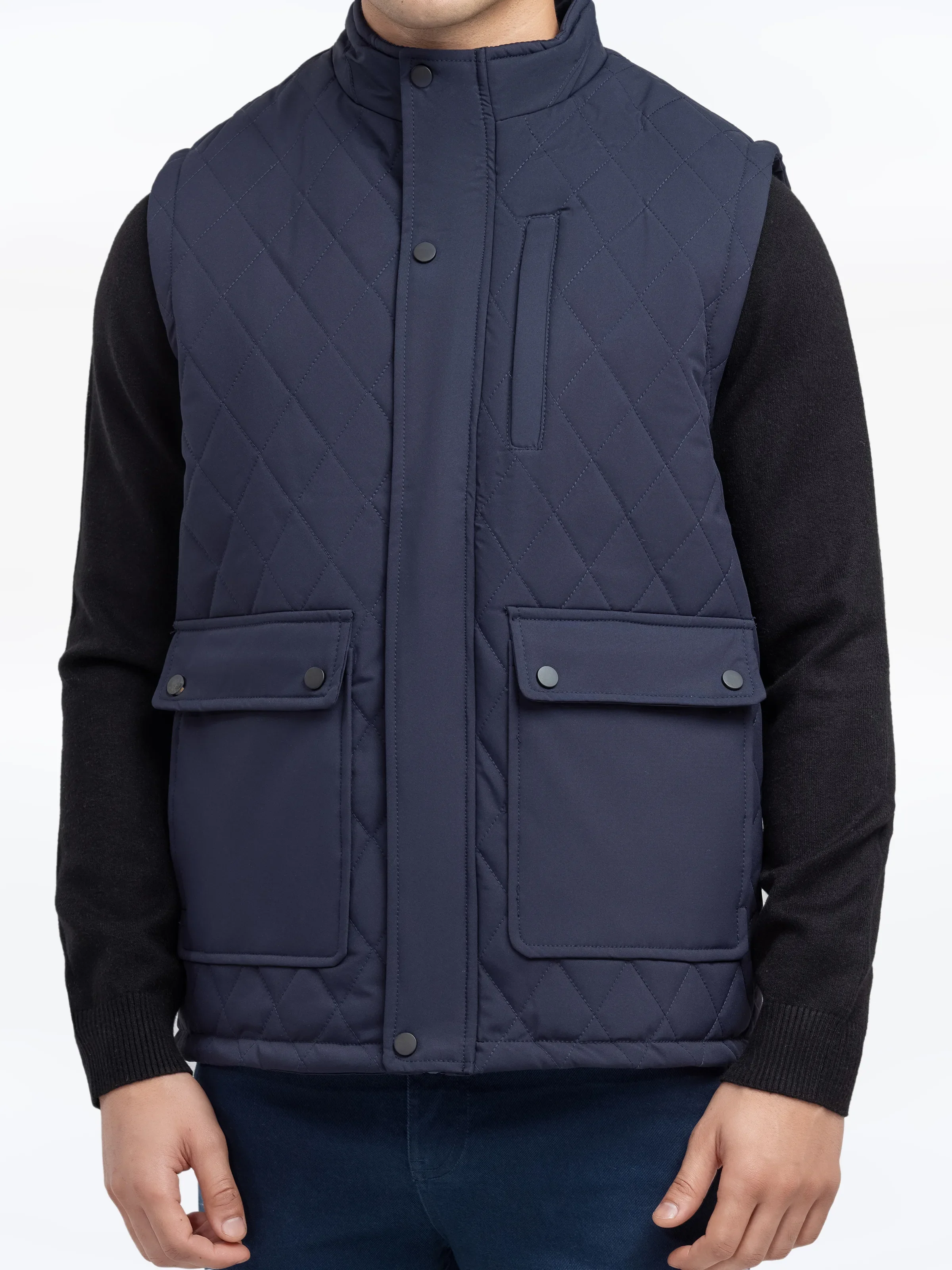 Sleeveless Quilted Jacket - EMTJP24-023 - Image 3