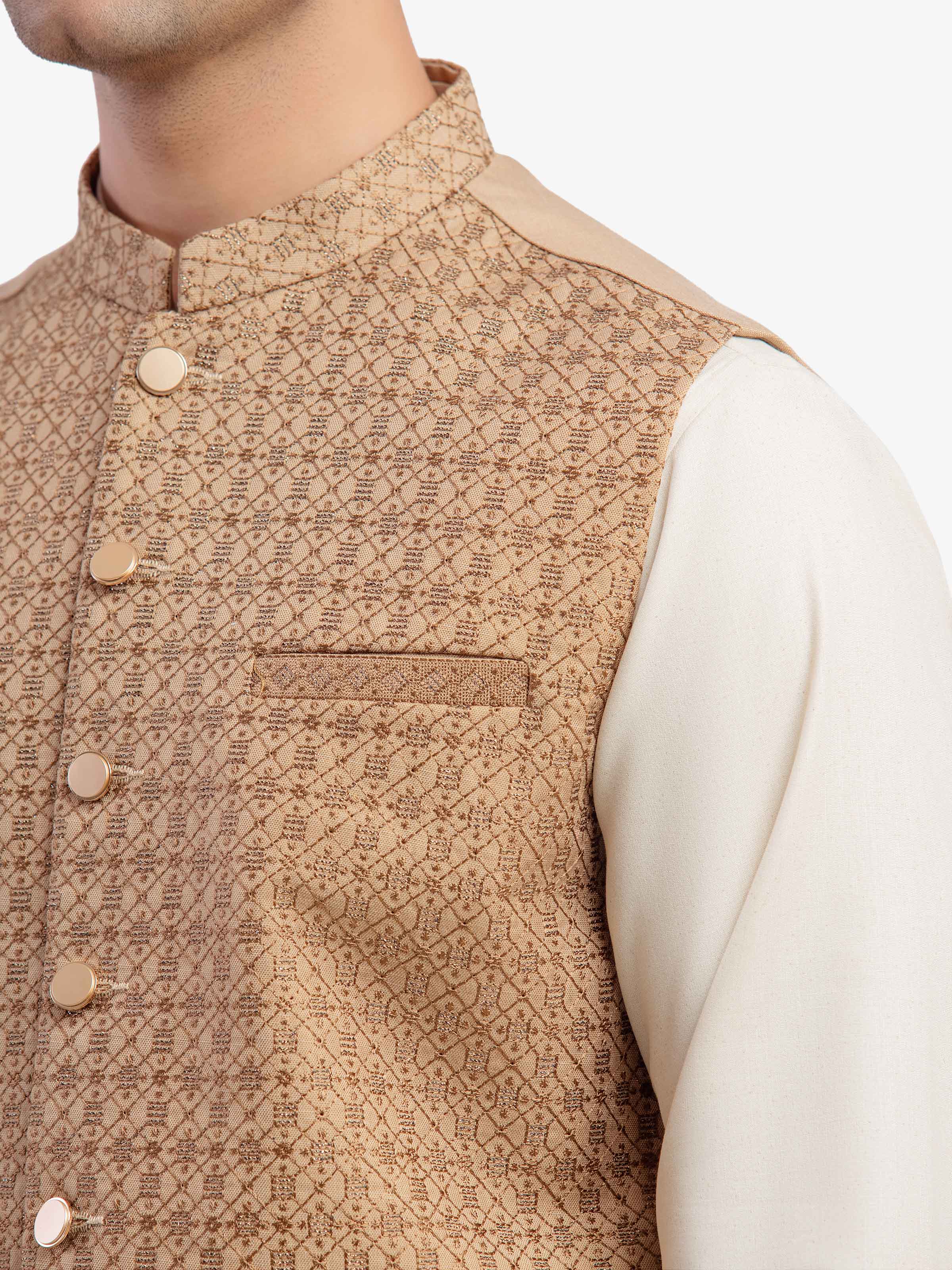 Embroidered Waistcoat - EMTWC5-35966 - Image 3