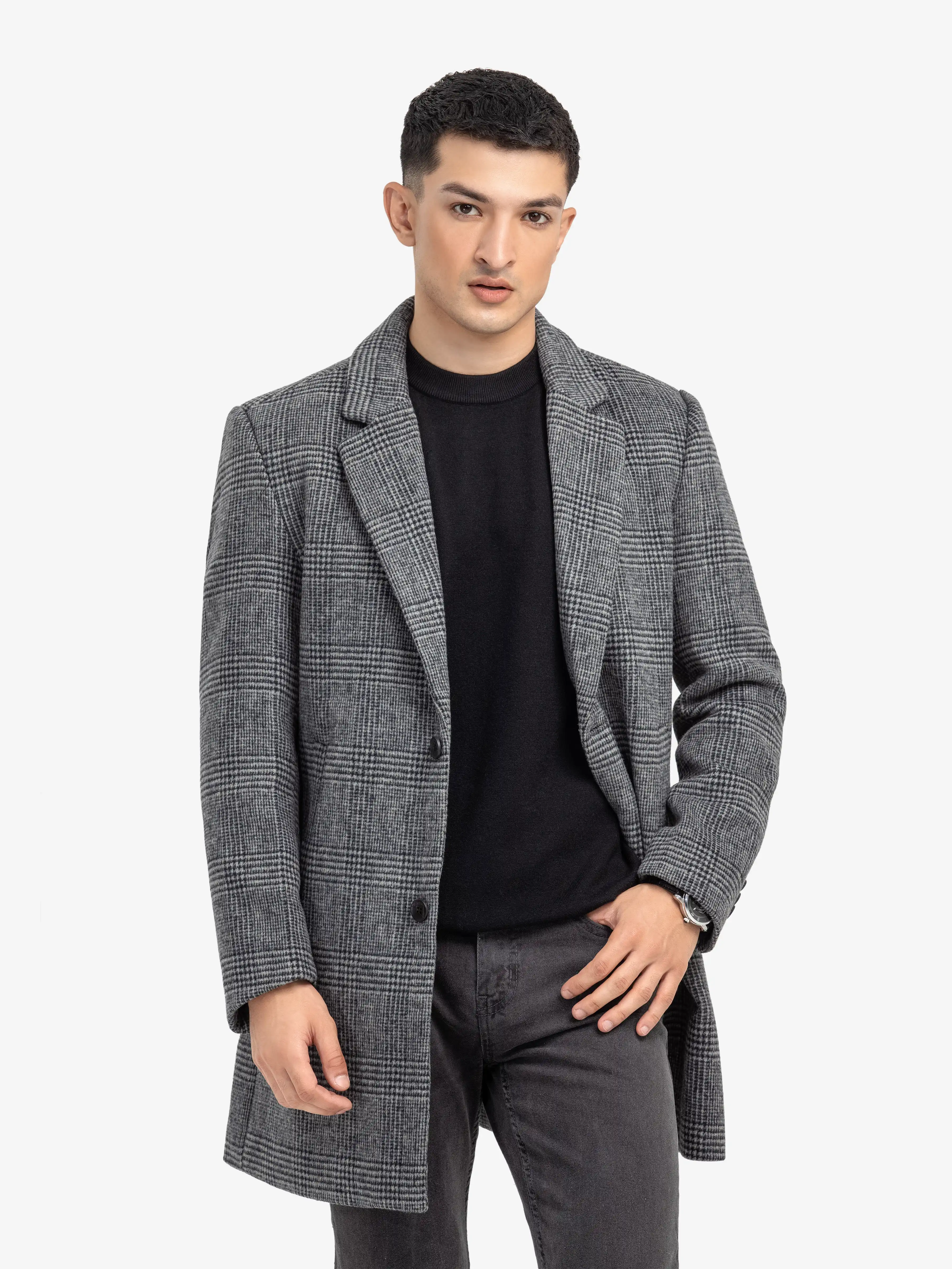 Woolen Long Coat - EMTC24-002